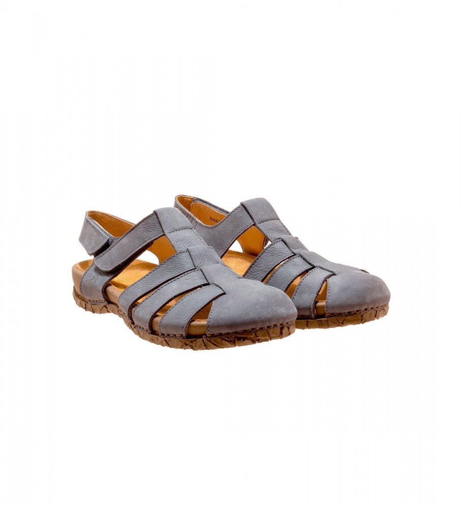 El Naturalista Leather Sandals N5862 Tabernas blue