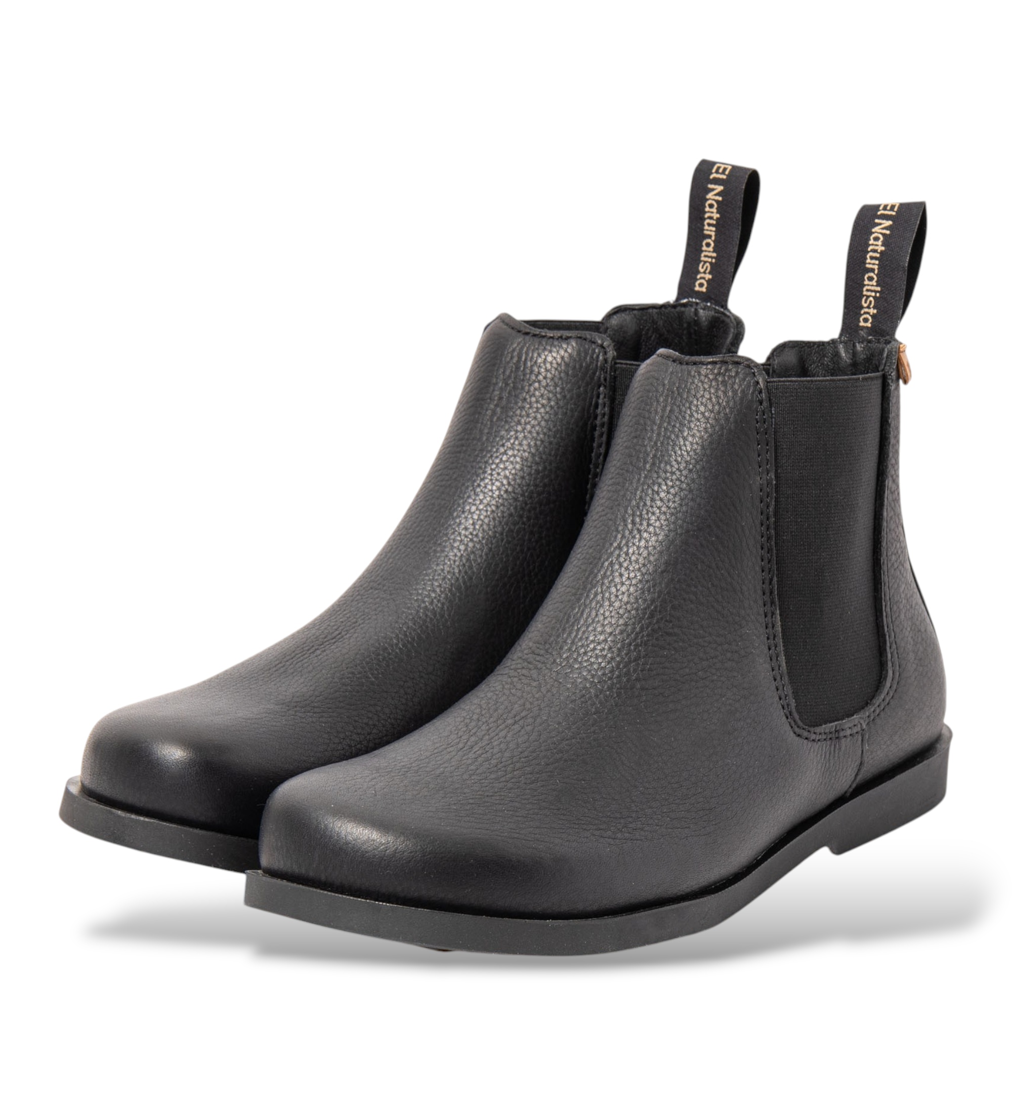 El Naturalista Sandstone black N5875 leather ankle boots