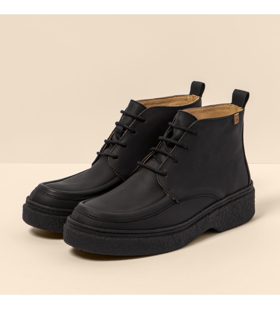 El Naturalista Stivaletto in pelle N5902 Wax Nappa Nero/Arpea