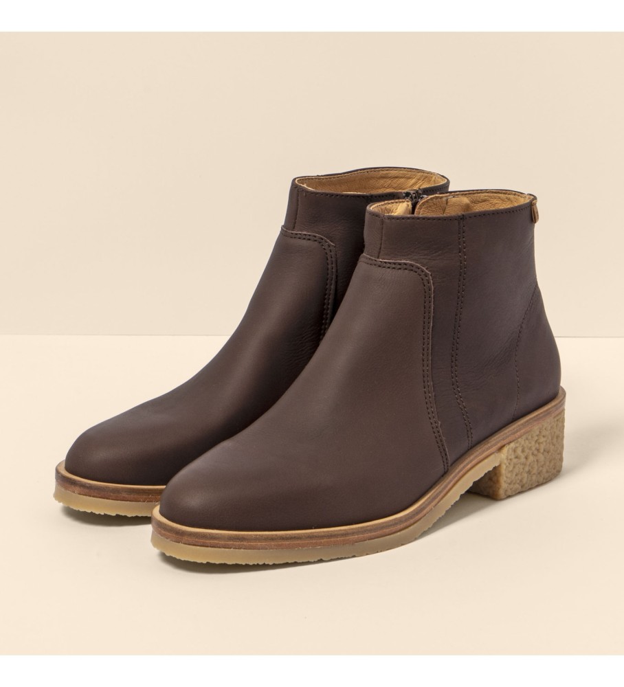 El Naturalista Leather ankle boots N5943 dark brown