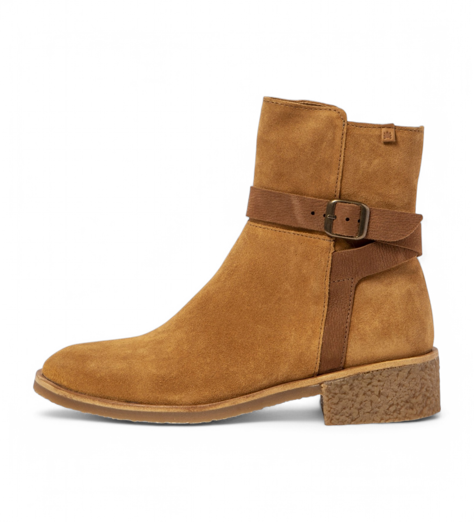 El Naturalista Leren enkellaarsjes N5948 Silk Irati bruin