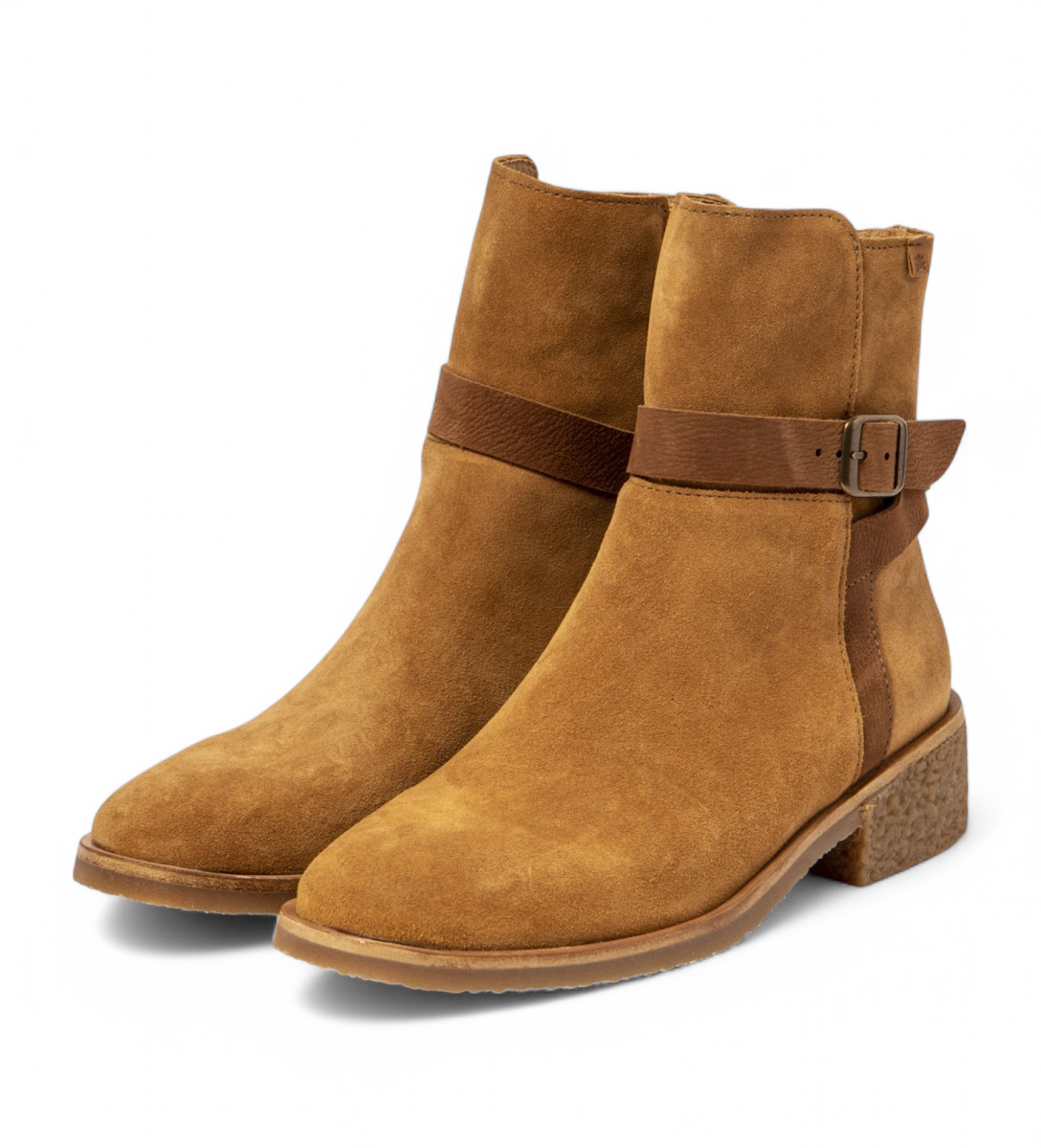 El Naturalista Leren enkellaarsjes N5948 Silk Irati bruin