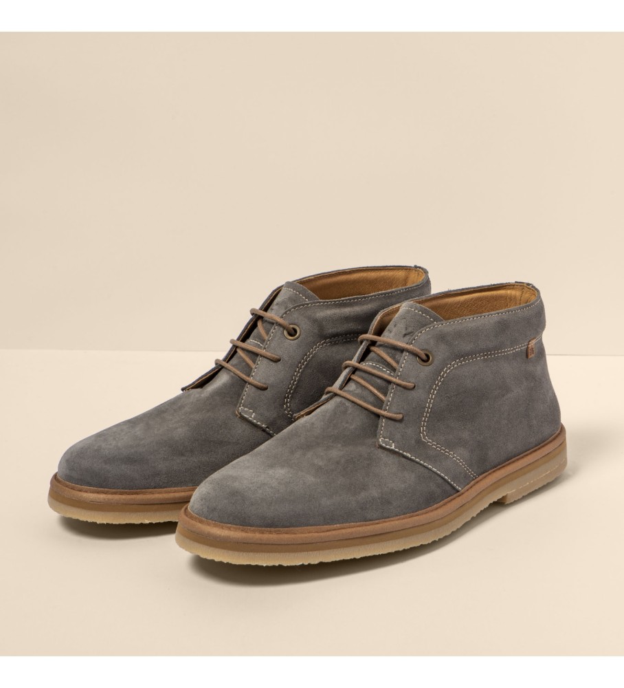El Naturalista N5950 Silk Suede Graphite usnjeni čevlji