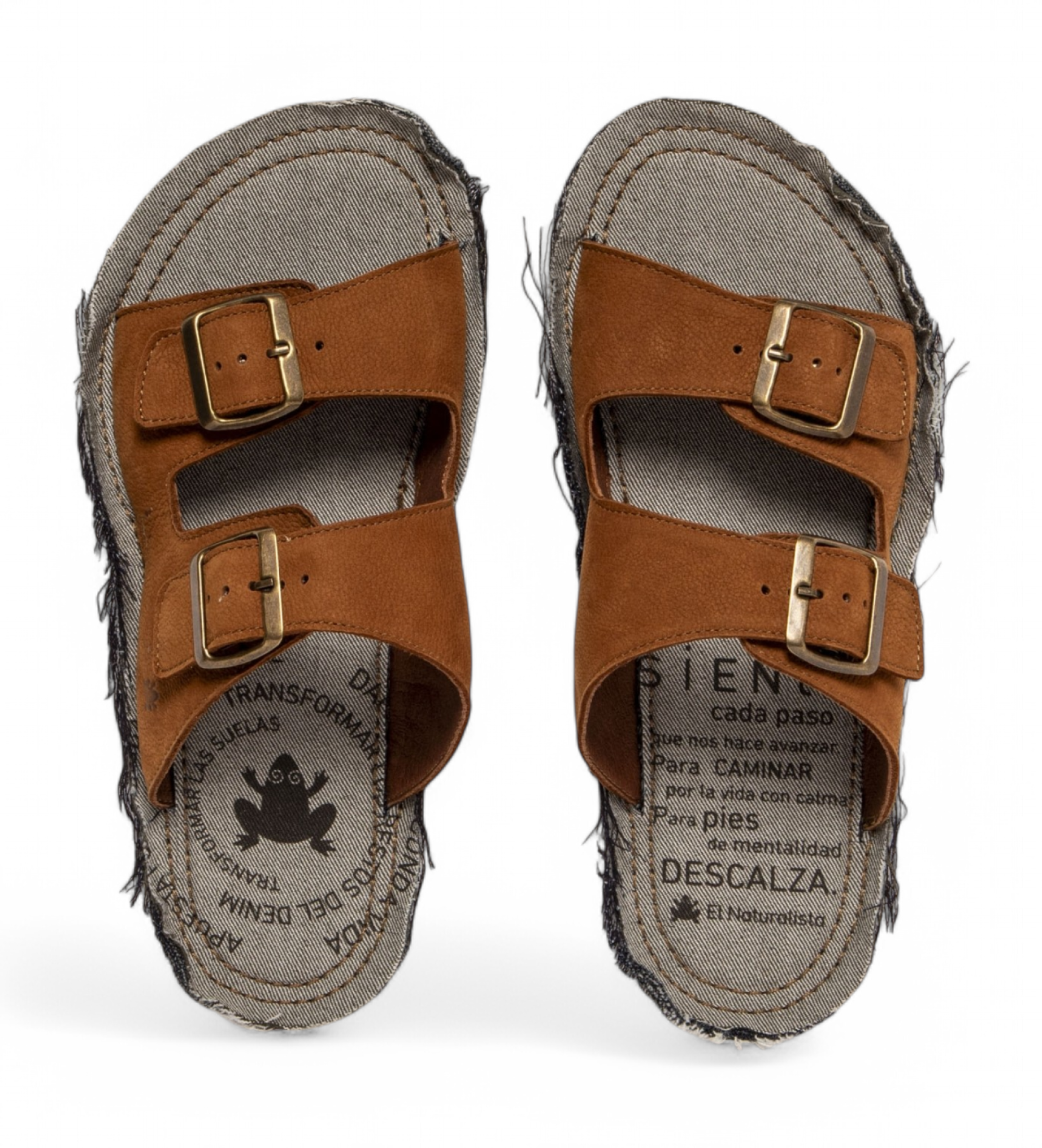 El Naturalista Sandalias de piel N598 Recyclus marrn