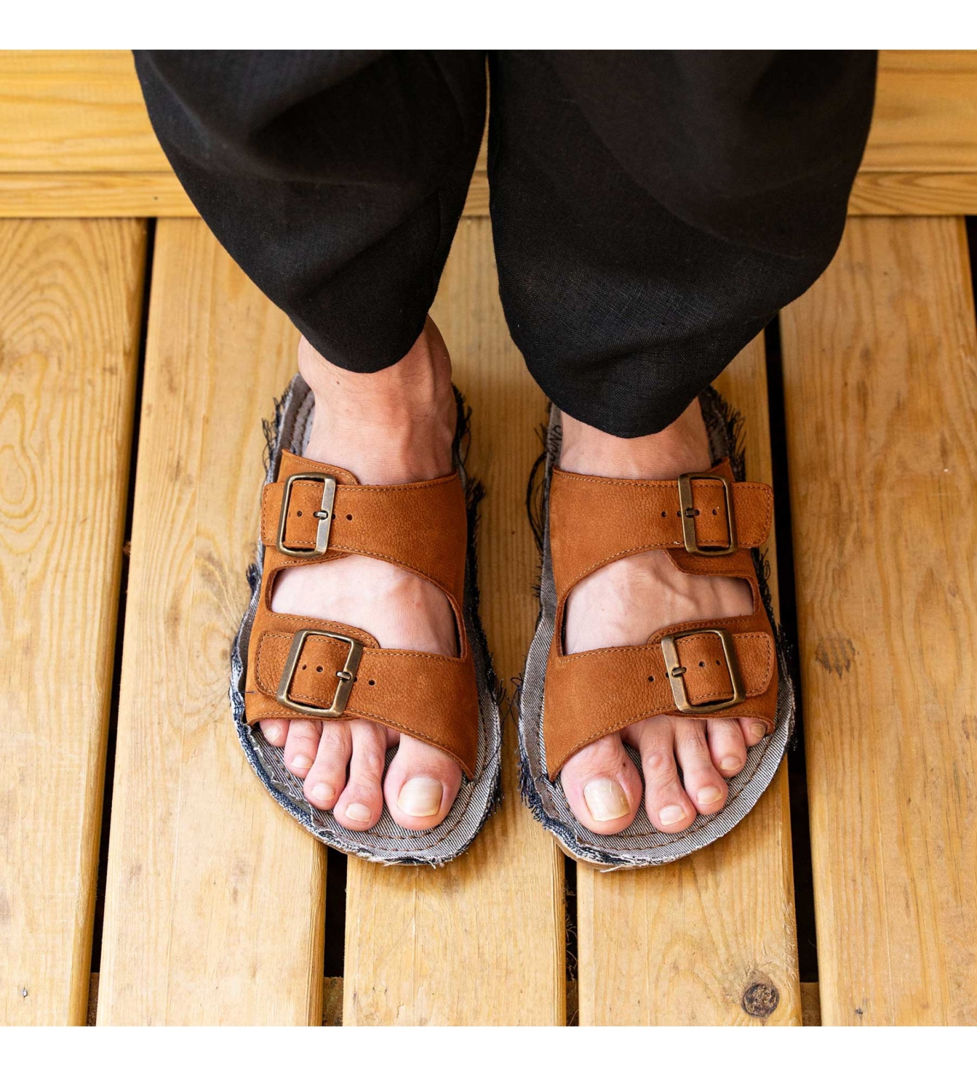 El Naturalista Sandalias de piel N598 Recyclus marrn