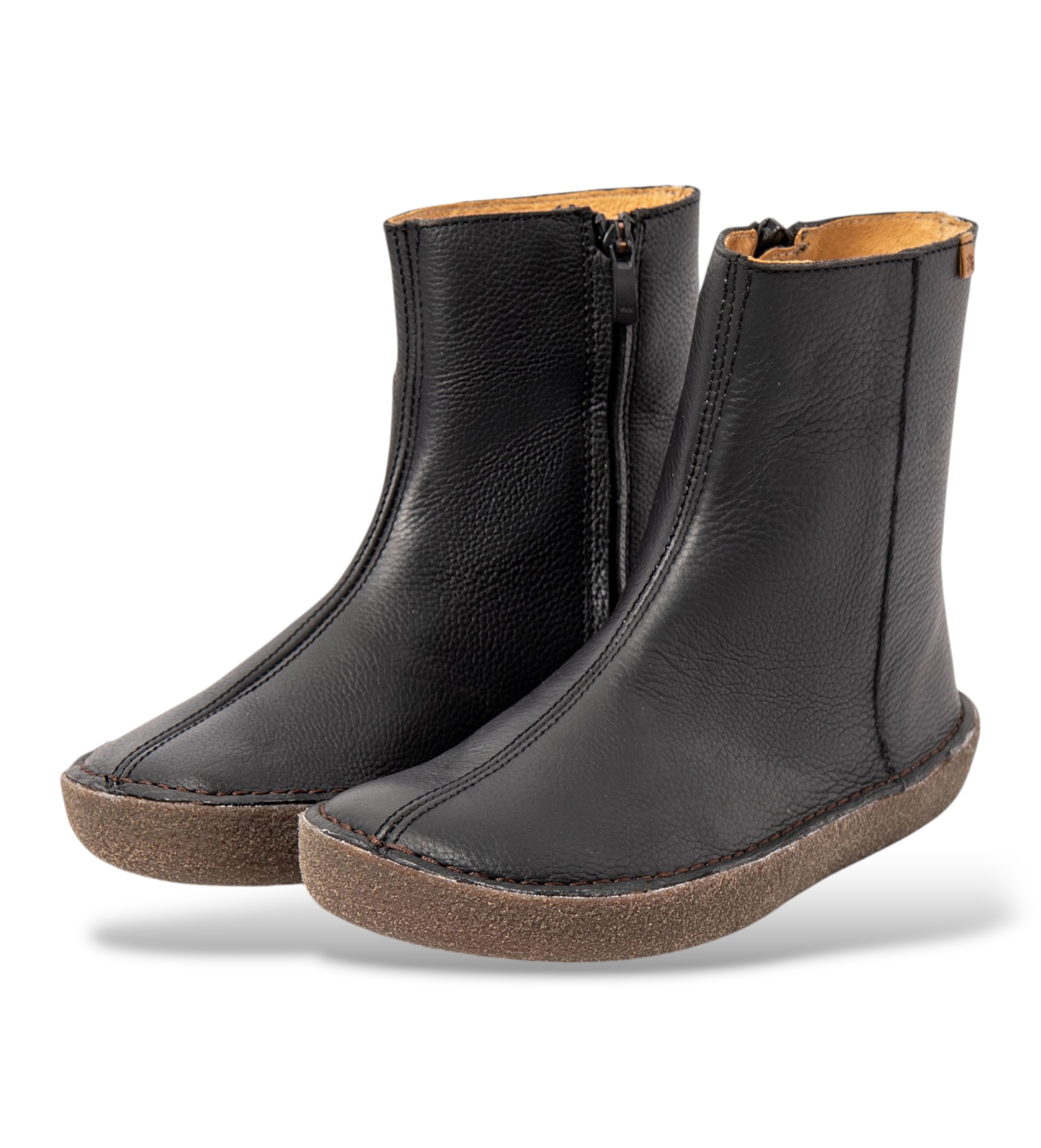 El Naturalista Tami Black Leather Ankle Boots N6063