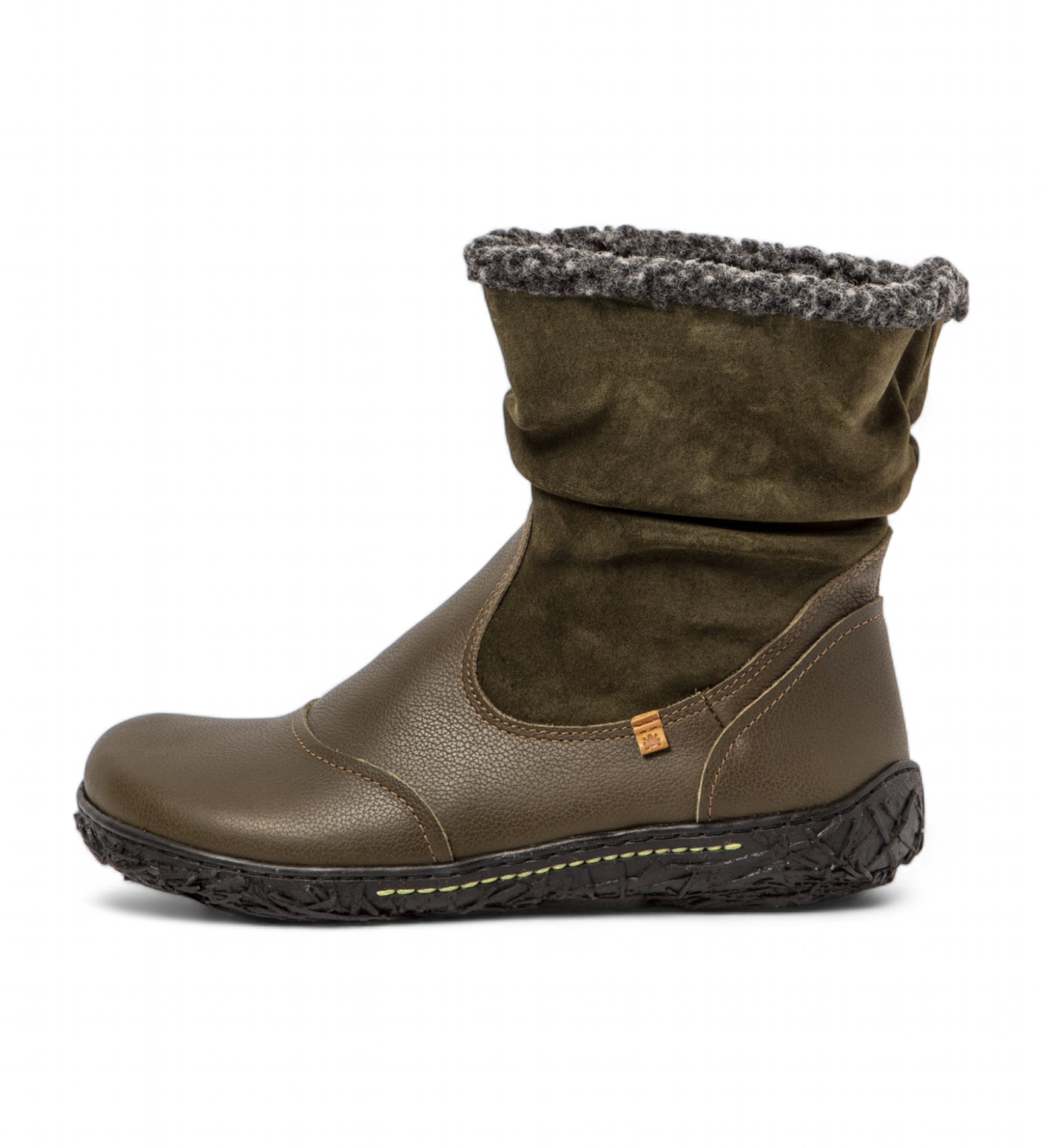 El Naturalista Bottines en cuir N758 vertes