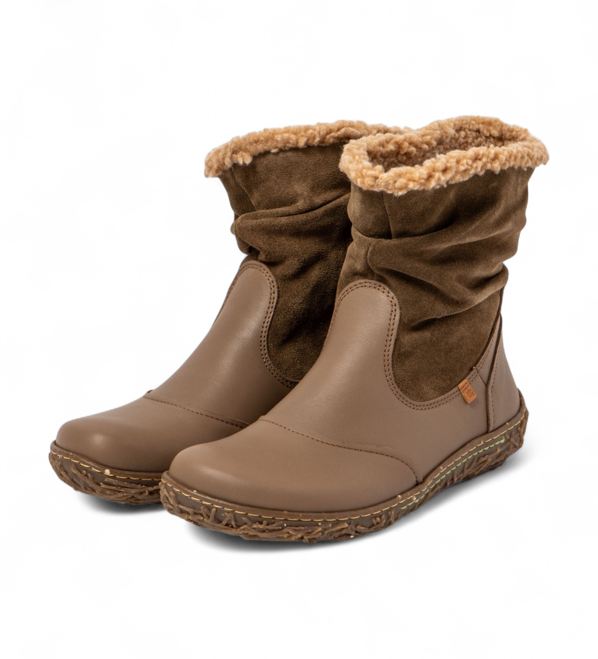 El Naturalista N758 Stivaletti in morbida nappa plume marrone