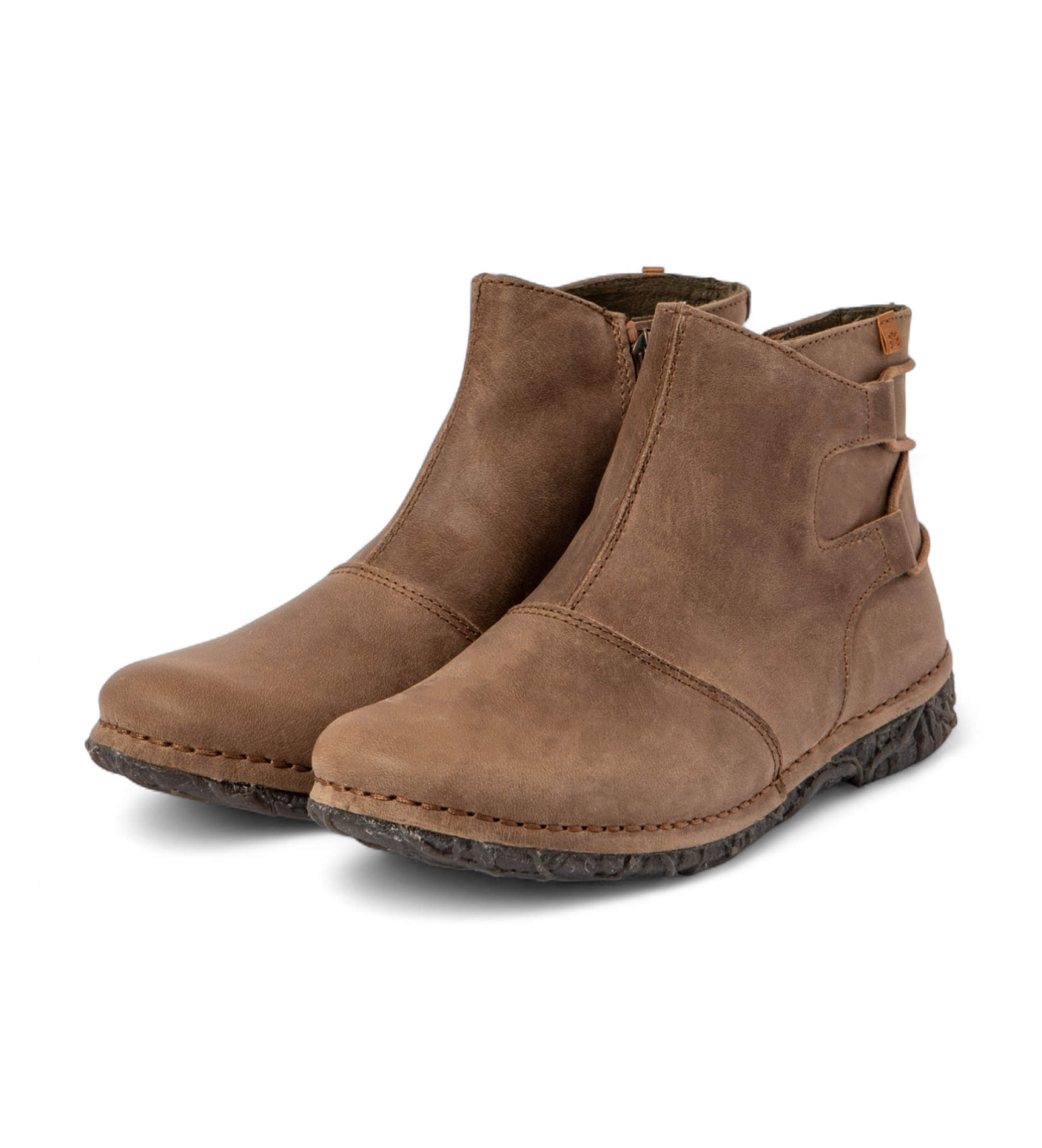 El Naturalista Leather ankle boots N917 Arizona beige