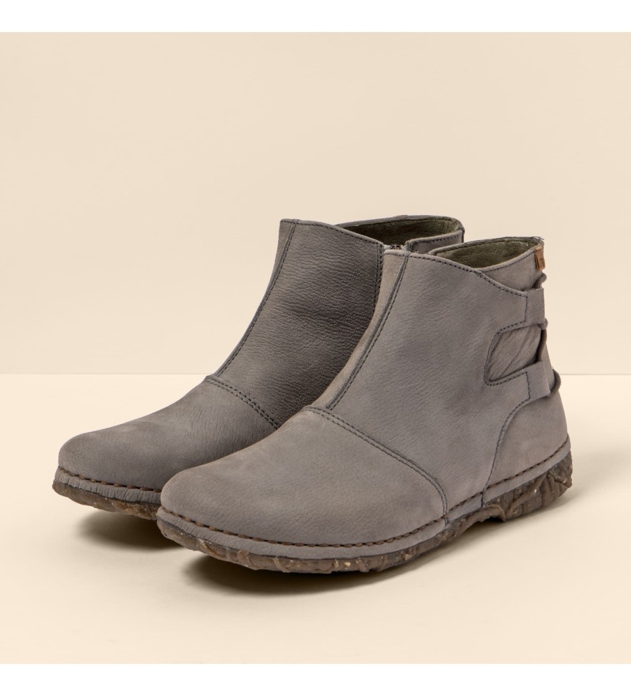 El Naturalista Botas de tornozelo em pele N917 Angkor Cinzento