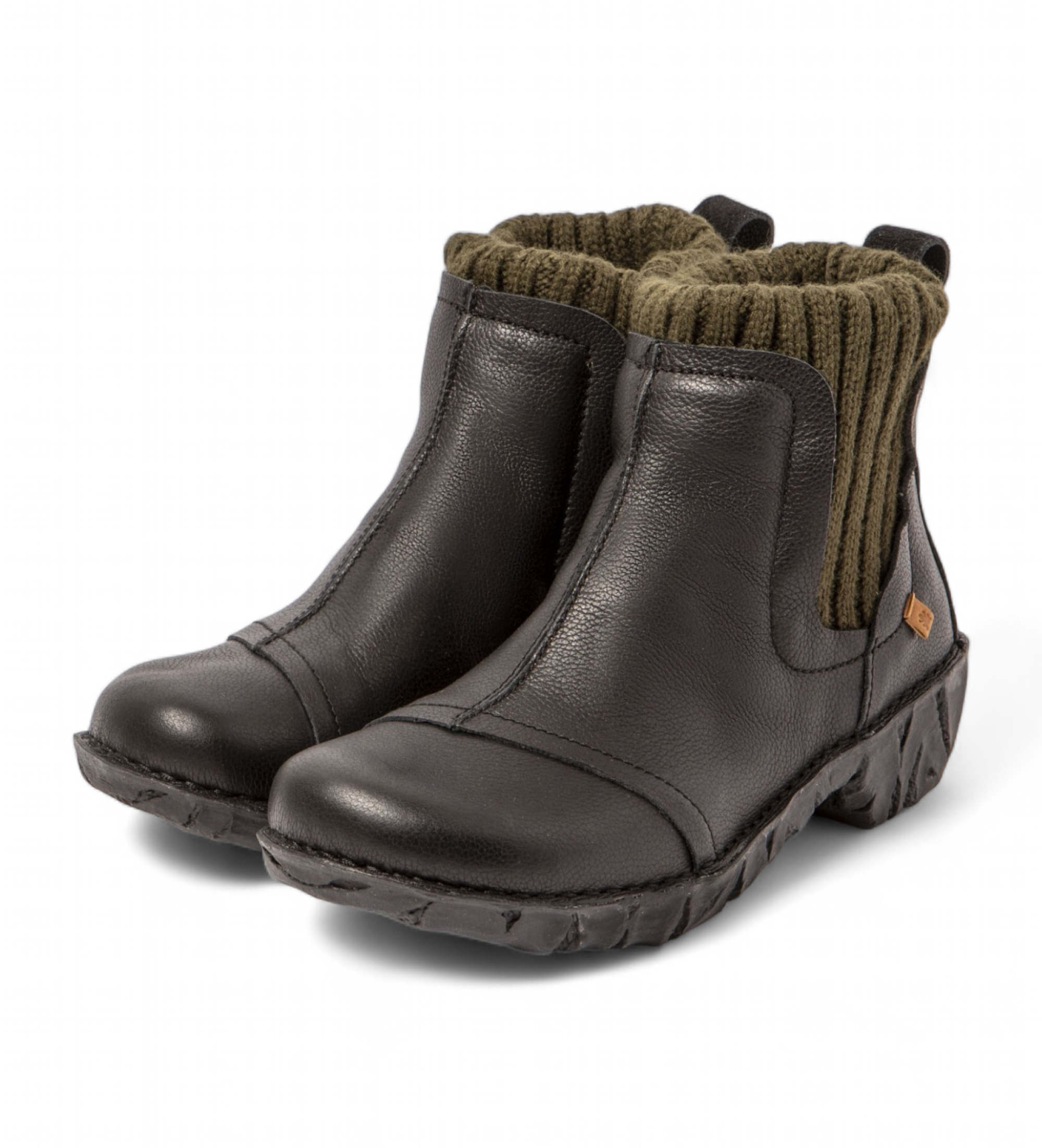 El Naturalista Ne23 Yggdrasil bottes en cuir noir