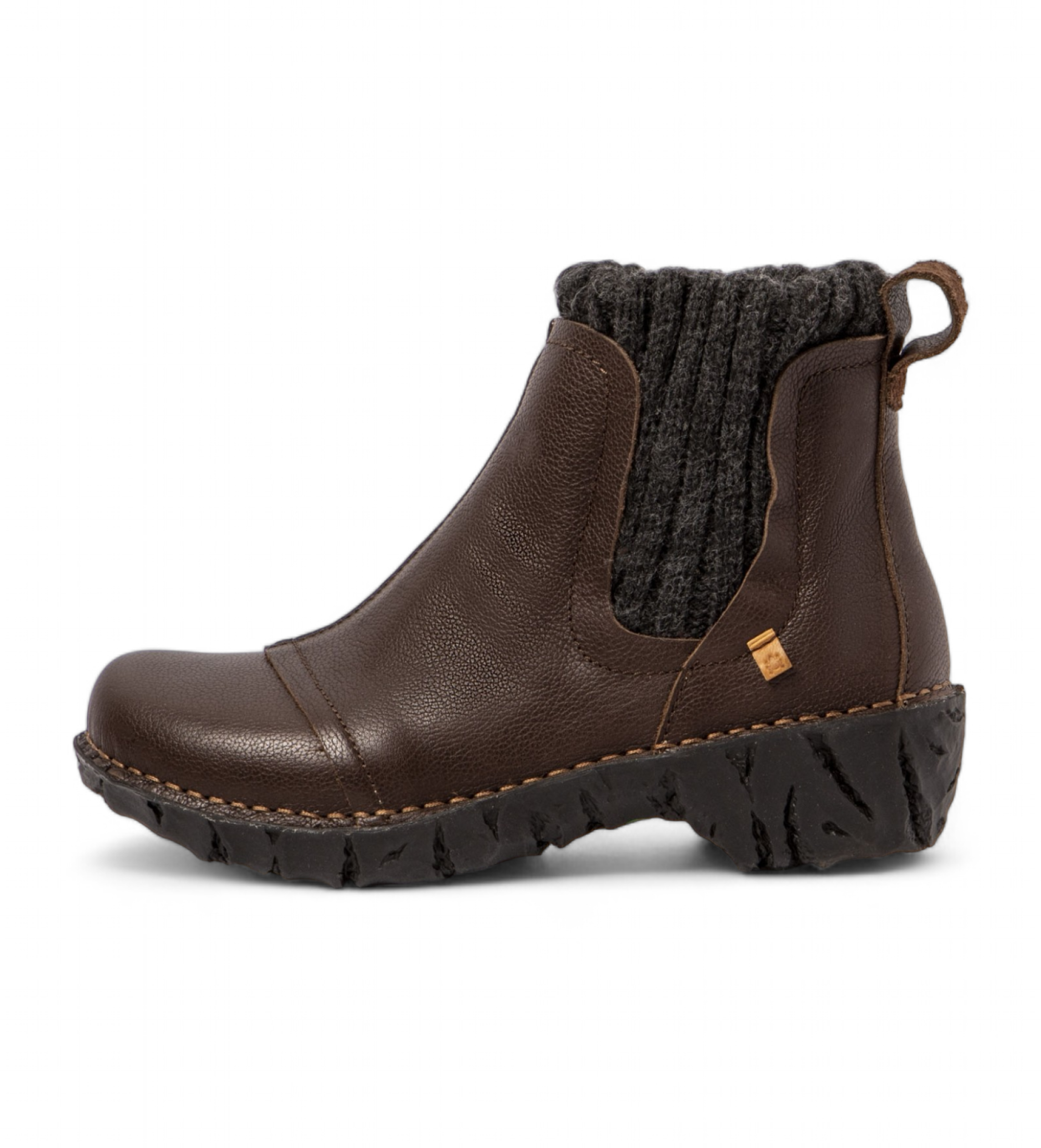 El Naturalista Braune Ne23 Lederstiefeletten
