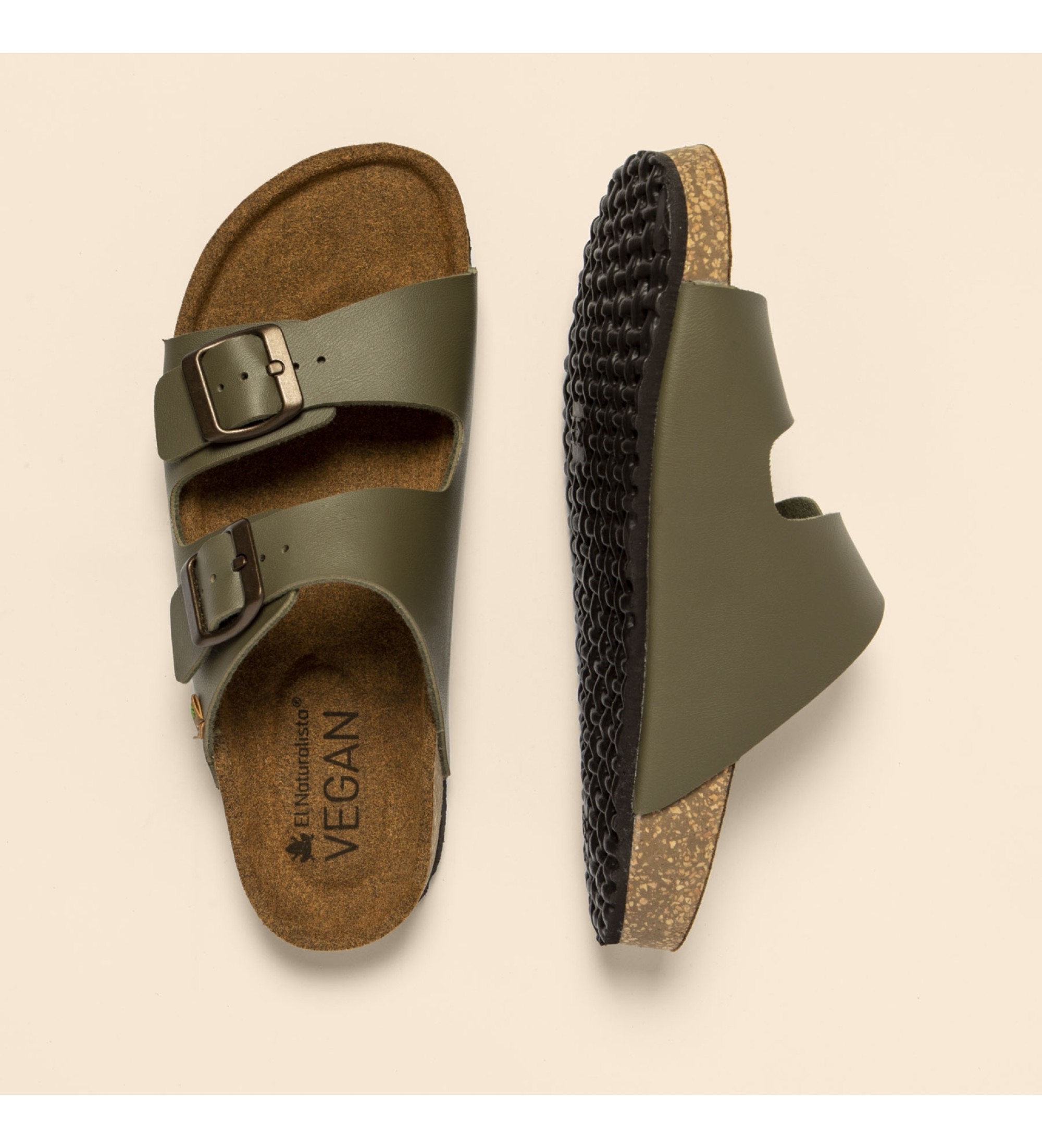 El Naturalista Sandali Ne50 vegani verde scuro Esdemarca Store