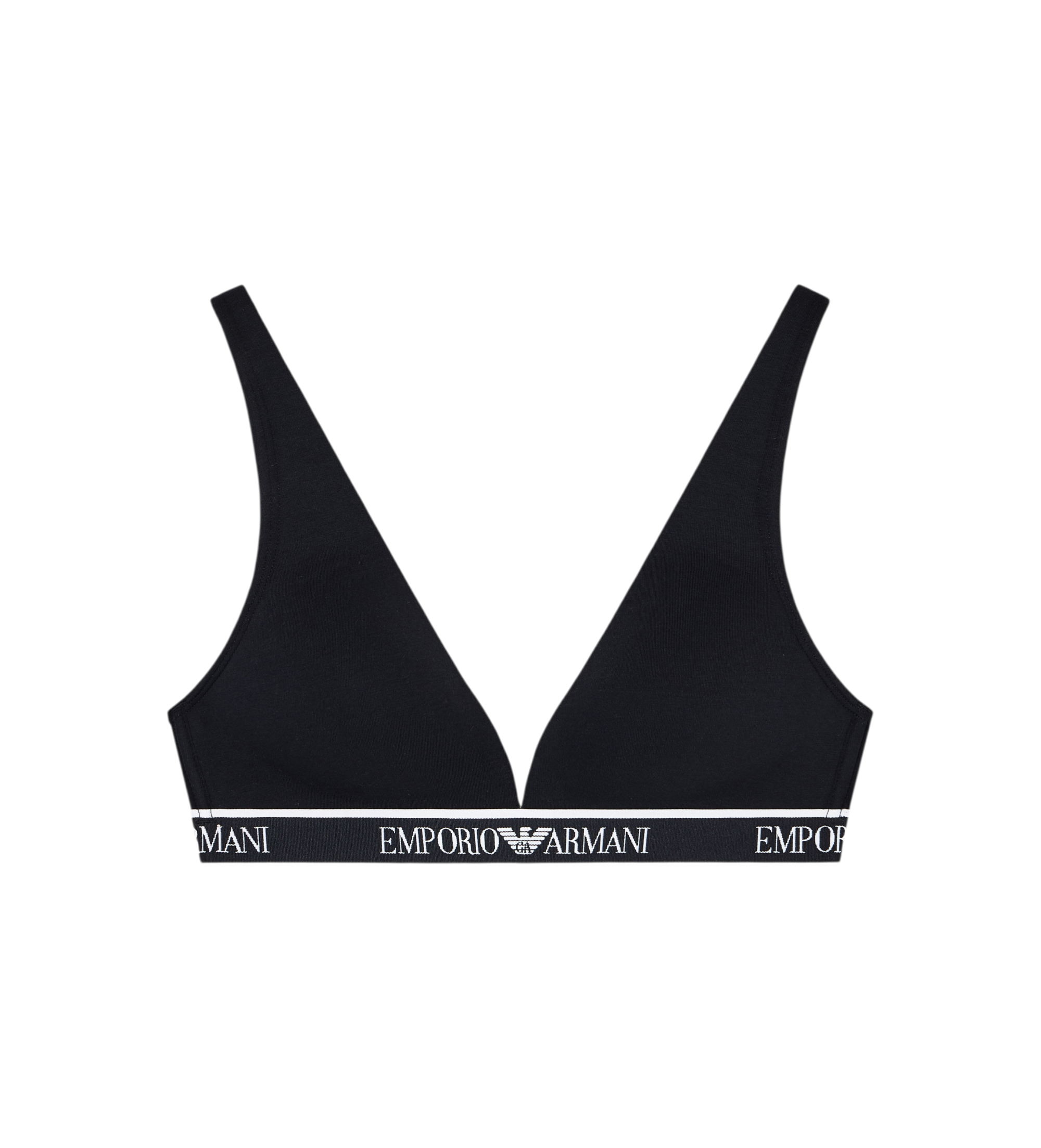 Emporio Armani Reggiseno imbottito con logo iconico, nero Emporio Armani Reggiseno imbottito con logo iconico, nero