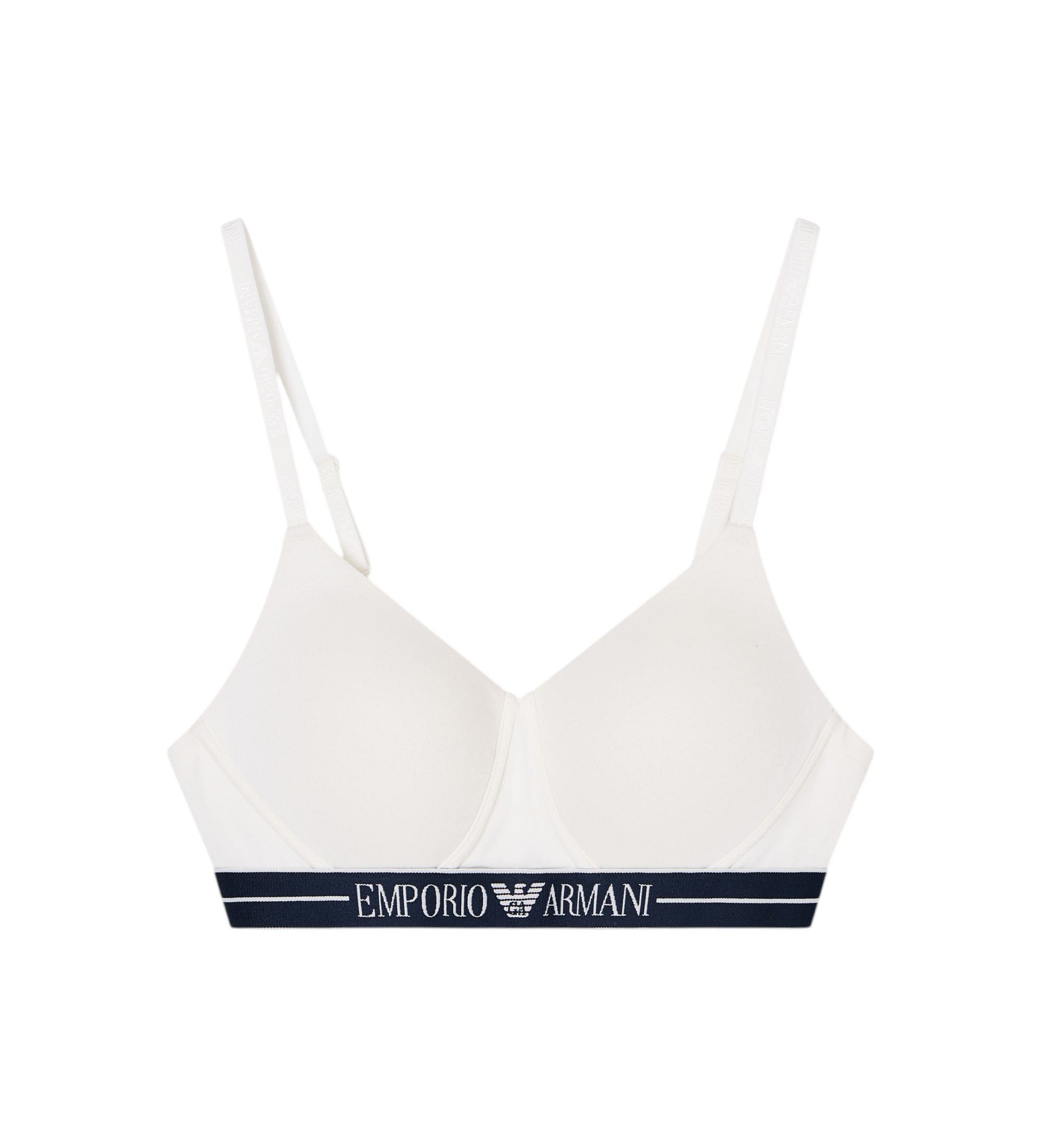 Emporio Armani Reggiseno imbottito bianco morbido Emporio Armani Reggiseno imbottito bianco morbido