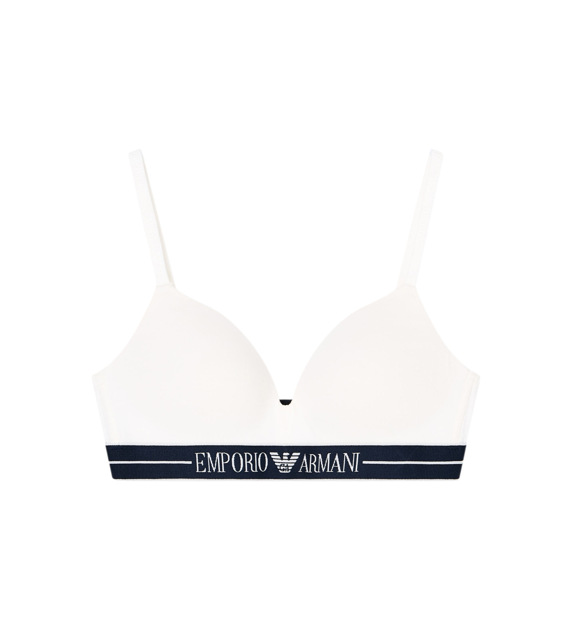 Emporio Armani Reggiseno a triangolo imbottito bianco Emporio Armani Reggiseno a triangolo imbottito bianco