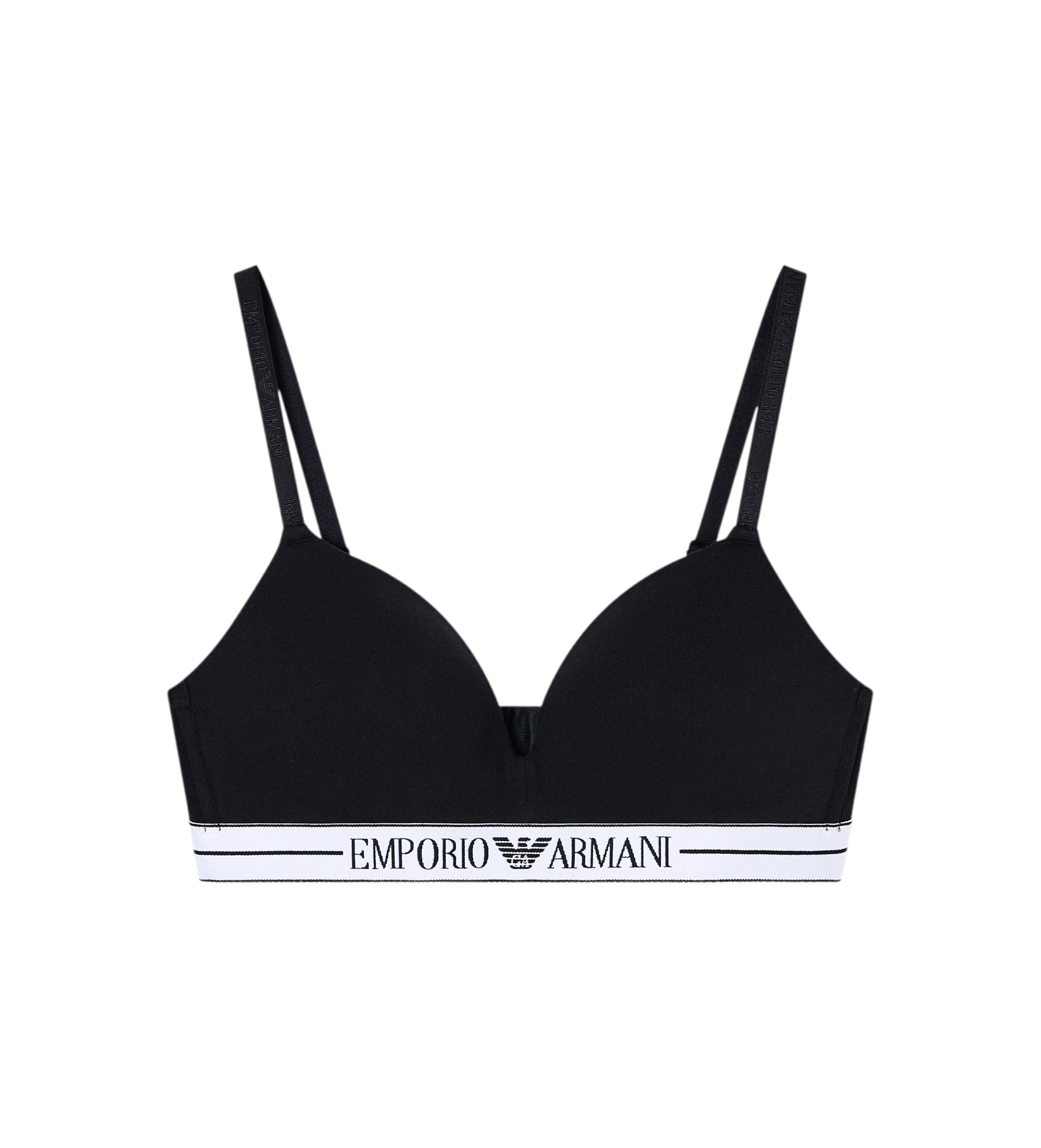 Emporio Armani Reggiseno a triangolo imbottito nero Emporio Armani Reggiseno a triangolo imbottito nero