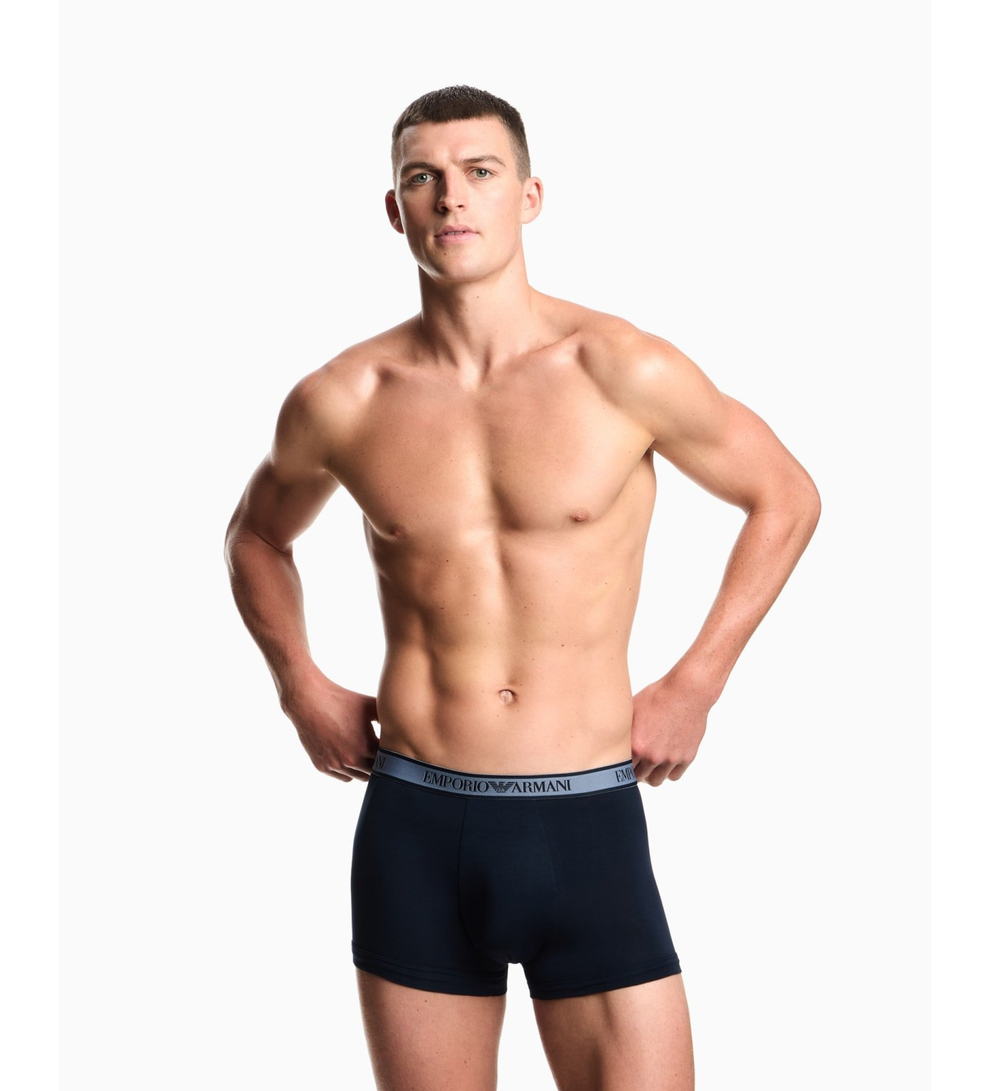 Emporio Armani Lot de 3 boxers Core Logoband bleu marine Emporio Armani Lot de 3 boxers Core Logoband bleu marine