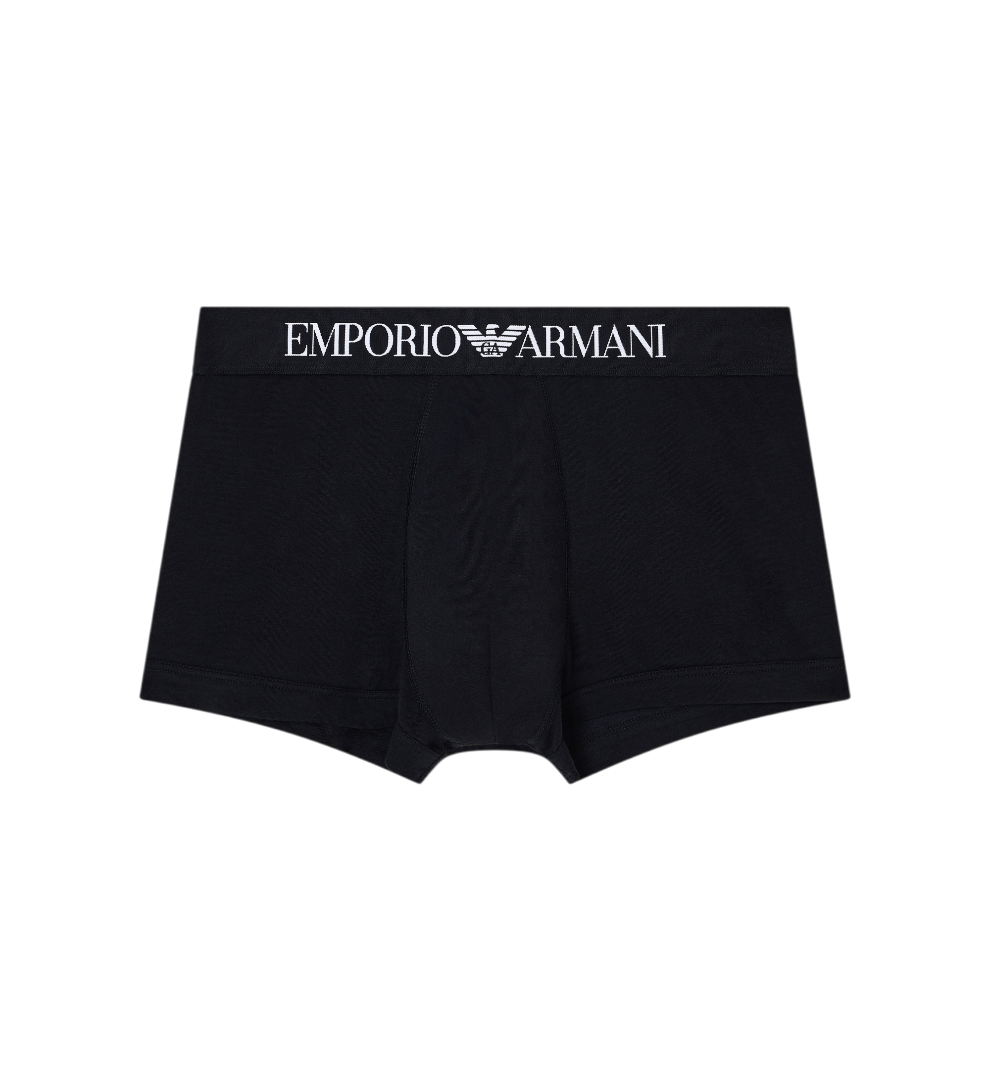 Emporio Armani Boxer noir en maille extensible Emporio Armani Boxer noir en maille extensible