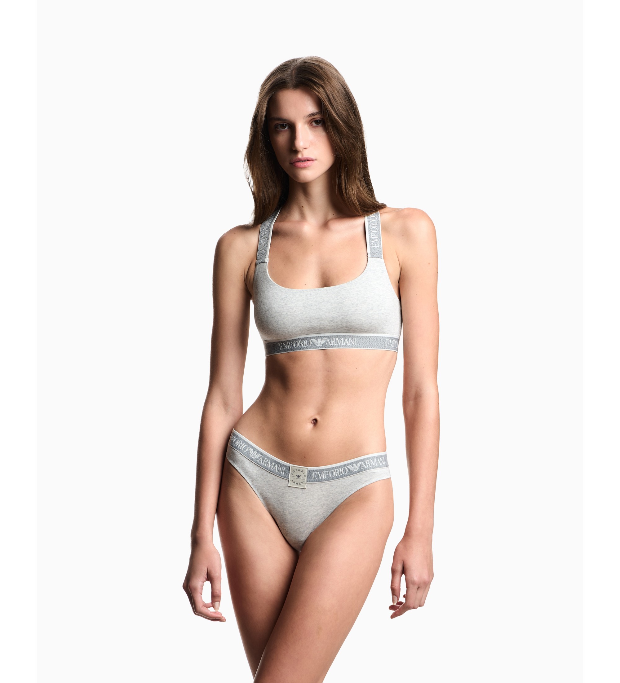 Emporio Armani Completo intimo grigio con logo iconico Emporio Armani Completo intimo grigio con logo iconico