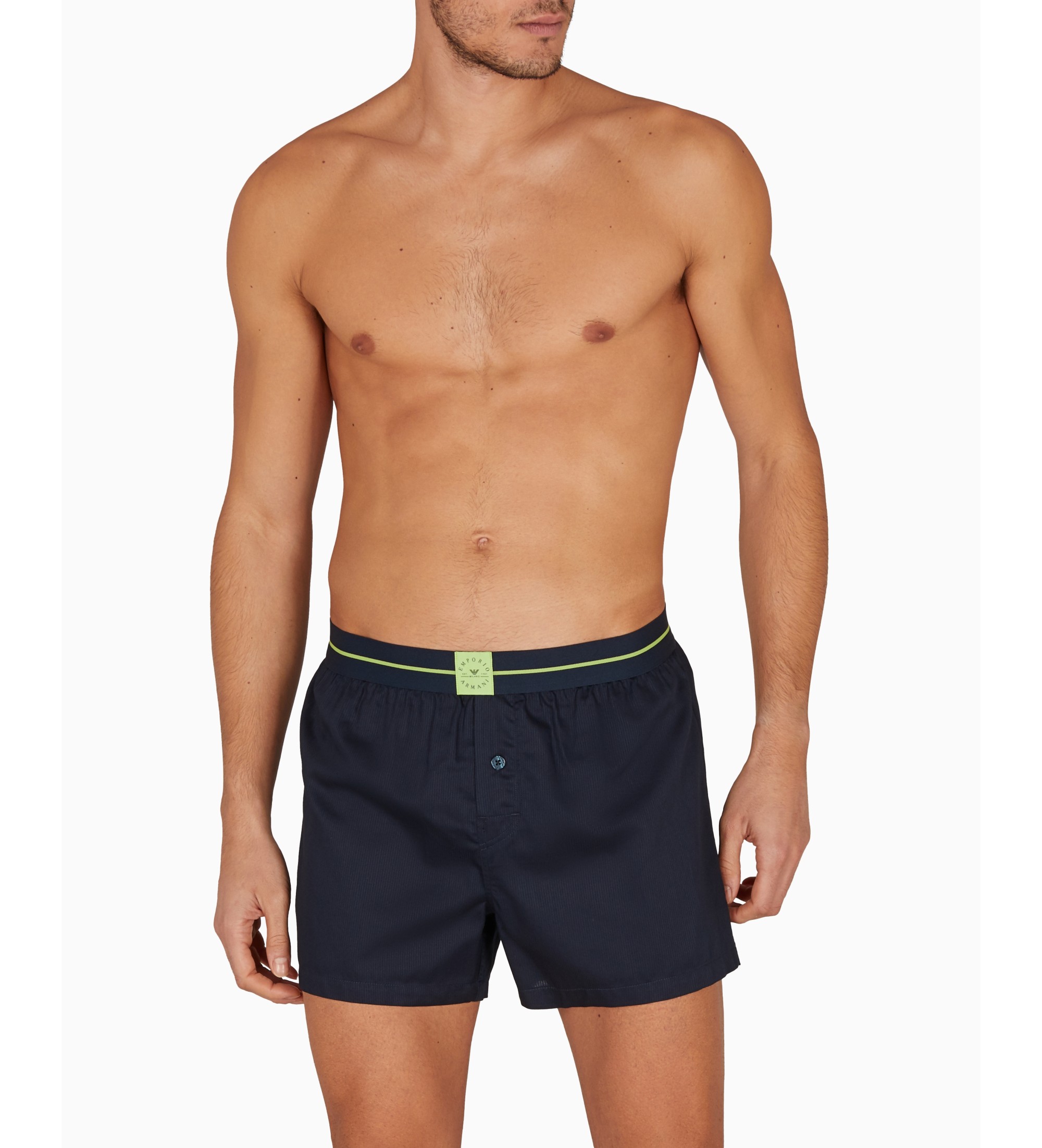 Emporio Armani Set 2 Logo Label Boxer short marine, vert Emporio Armani Set 2 Logo Label Boxer short marine, vert