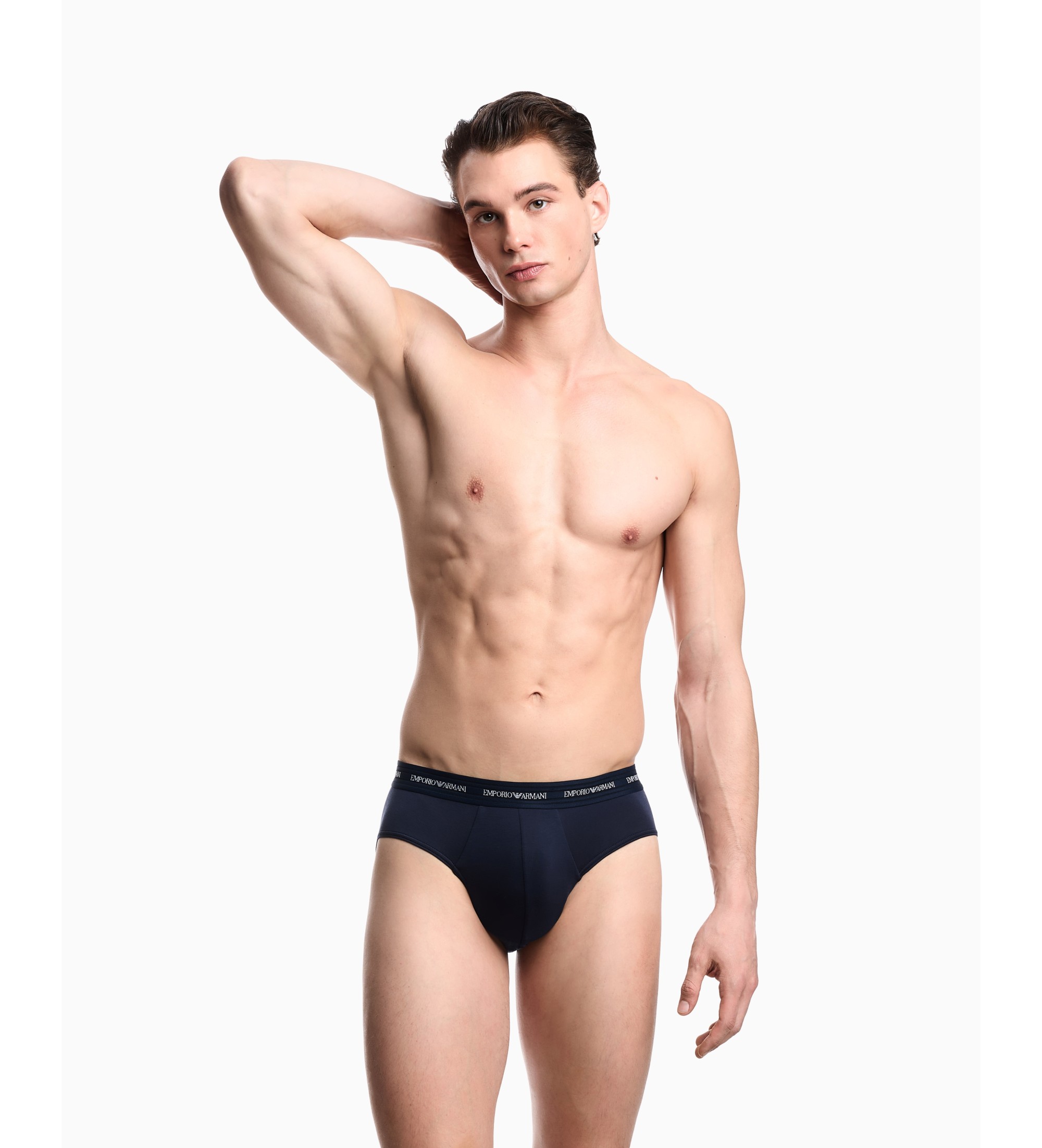 Emporio Armani Set di 2 slip Asv blu navy, bianchi Emporio Armani Set di 2 slip Asv blu navy, bianchi