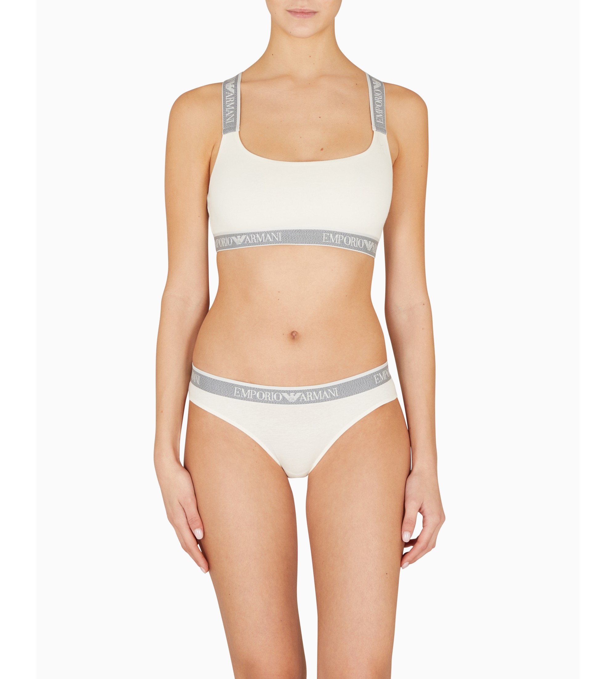 Emporio Armani Set di 2 mutandine beige trasparenti Emporio Armani Set di 2 mutandine beige trasparenti