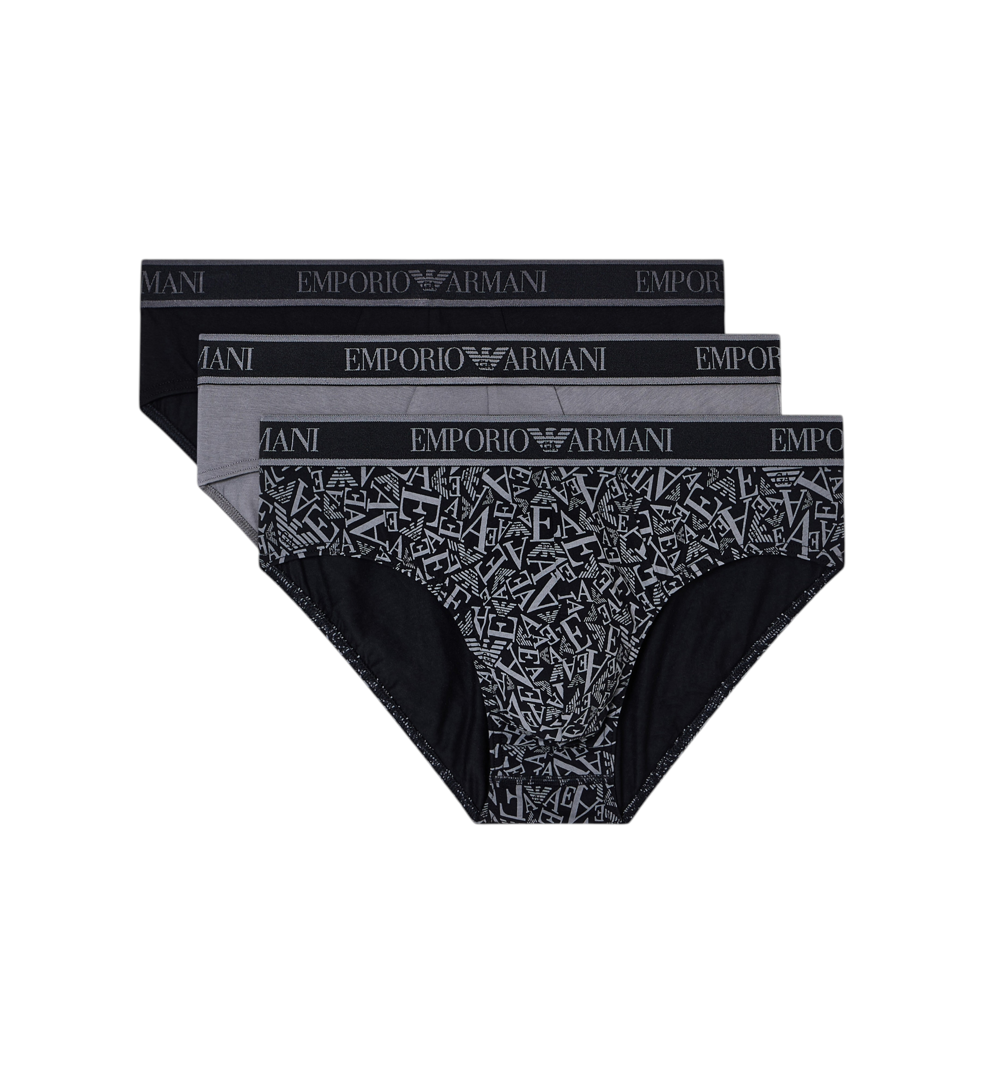 Emporio Armani Set 3 Core Logoband slip noir Emporio Armani Set 3 Core Logoband slip noir