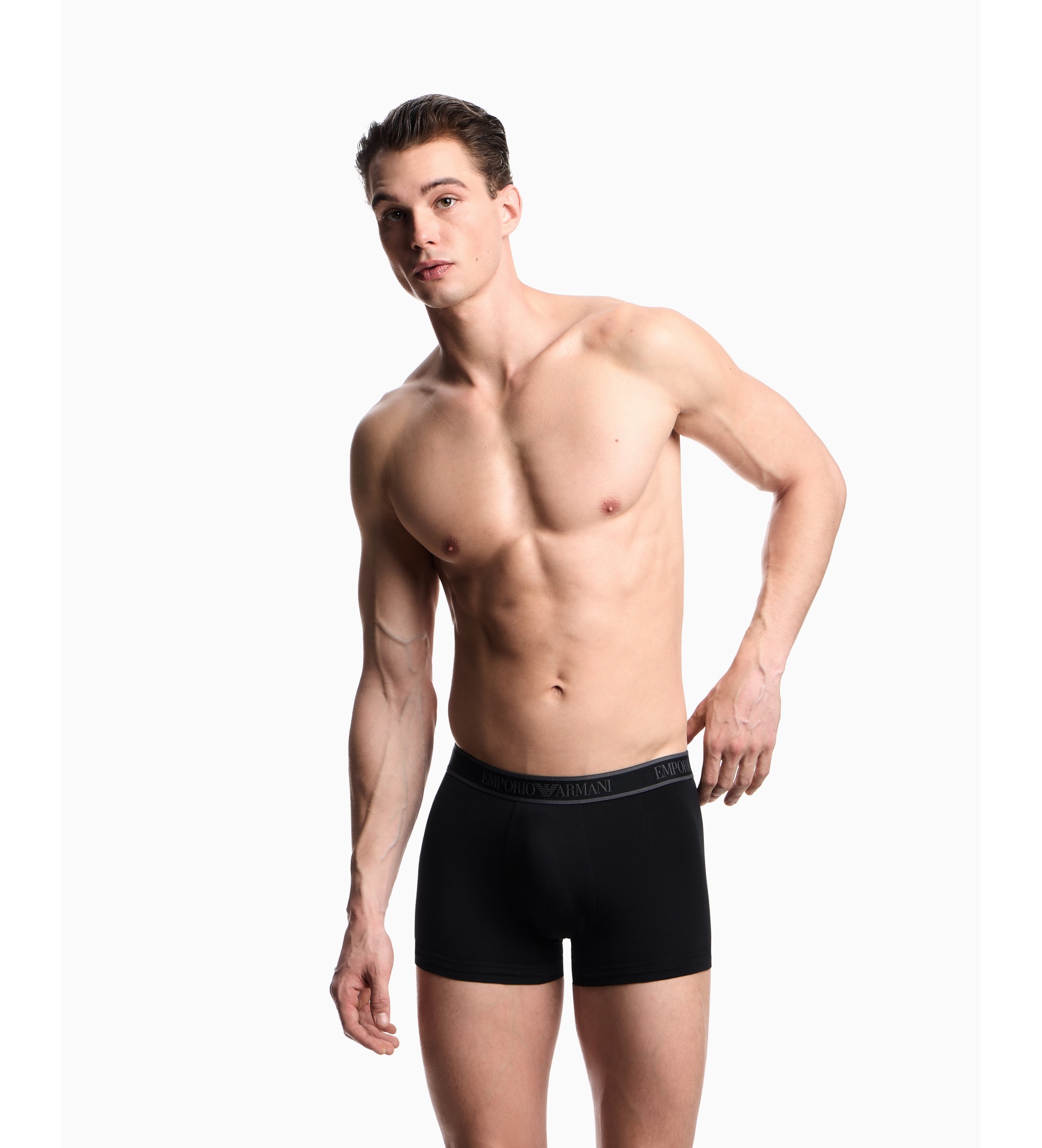 Emporio Armani Lot de 3 boxers Core Logoband noirs Emporio Armani Lot de 3 boxers Core Logoband noirs