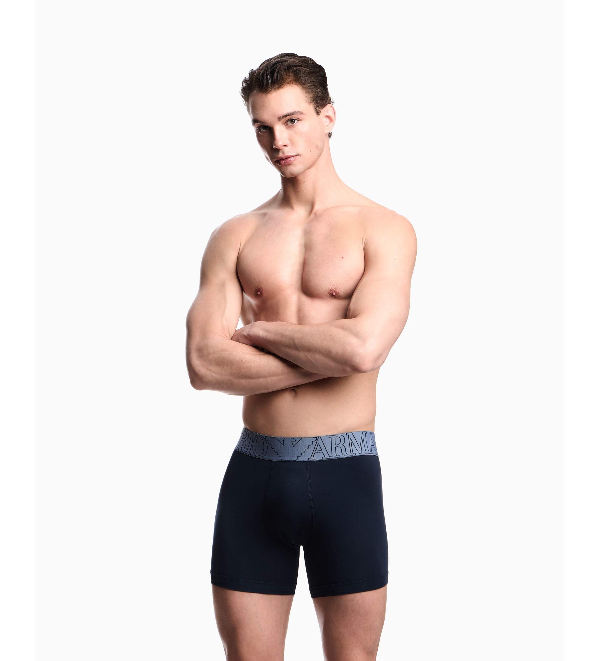 Emporio Armani Boxer Megalogo bleu marine Emporio Armani Boxer Megalogo bleu marine
