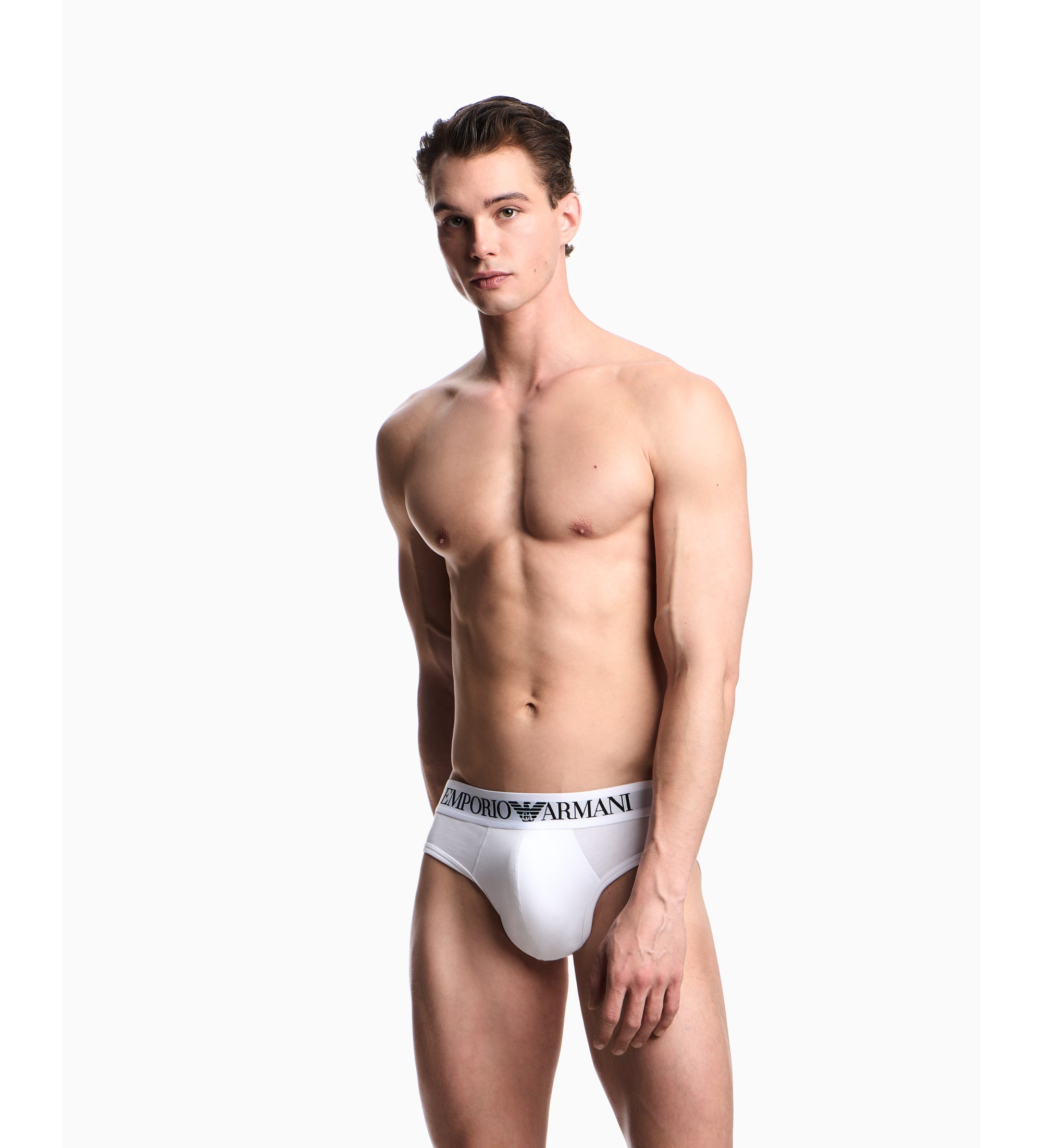 Emporio Armani Slip Coton blanc Emporio Armani Slip Coton blanc