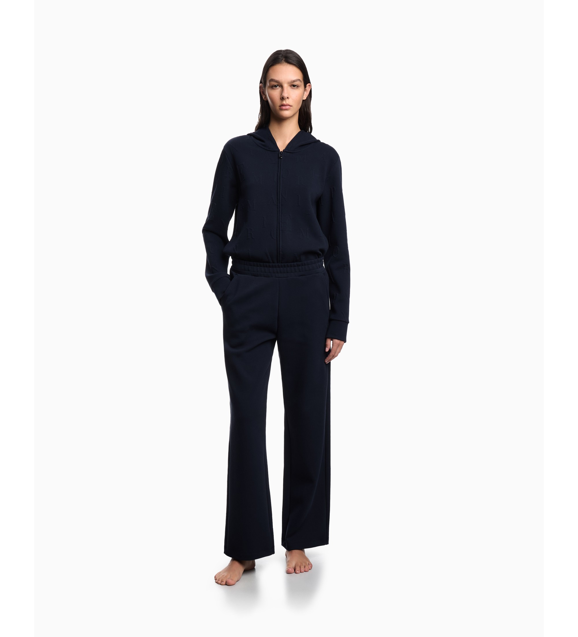 Emporio Armani Calças Loungewear 3D azul-marinho Emporio Armani Calças Loungewear 3D azul-marinho