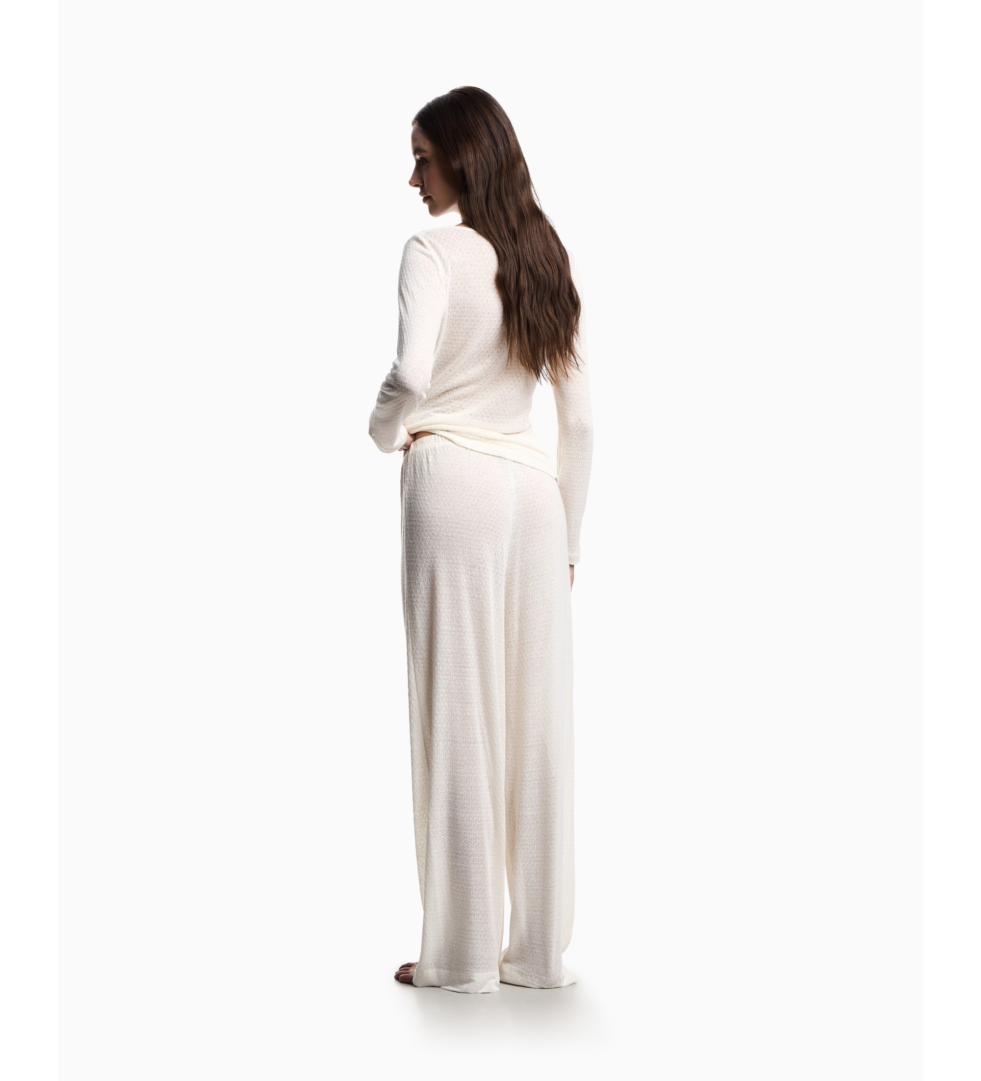 Emporio Armani Be?owe spodnie loungewear