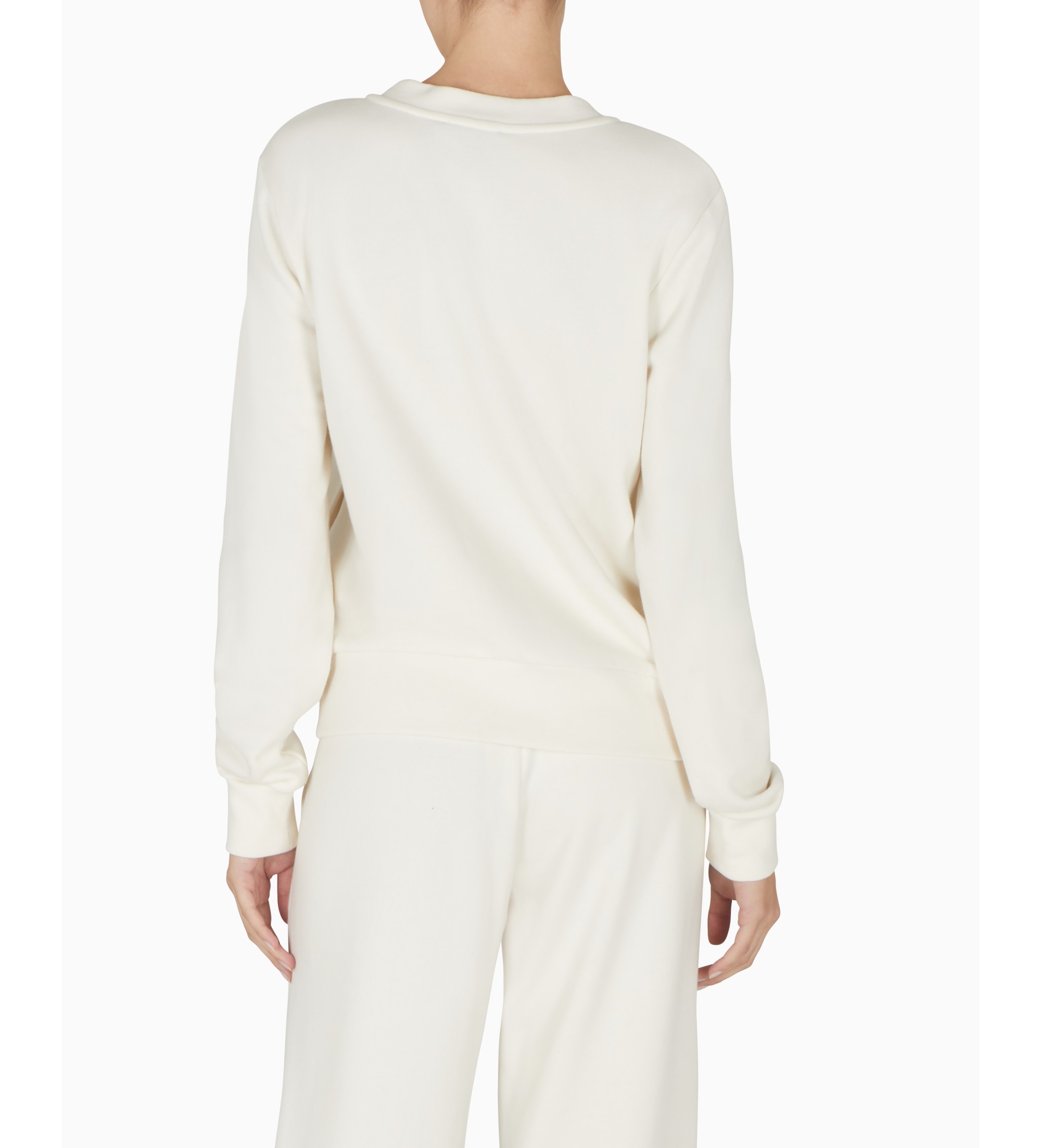 Emporio Armani Camisola de malha bege Iconic Terry Emporio Armani Camisola de malha bege Iconic Terry