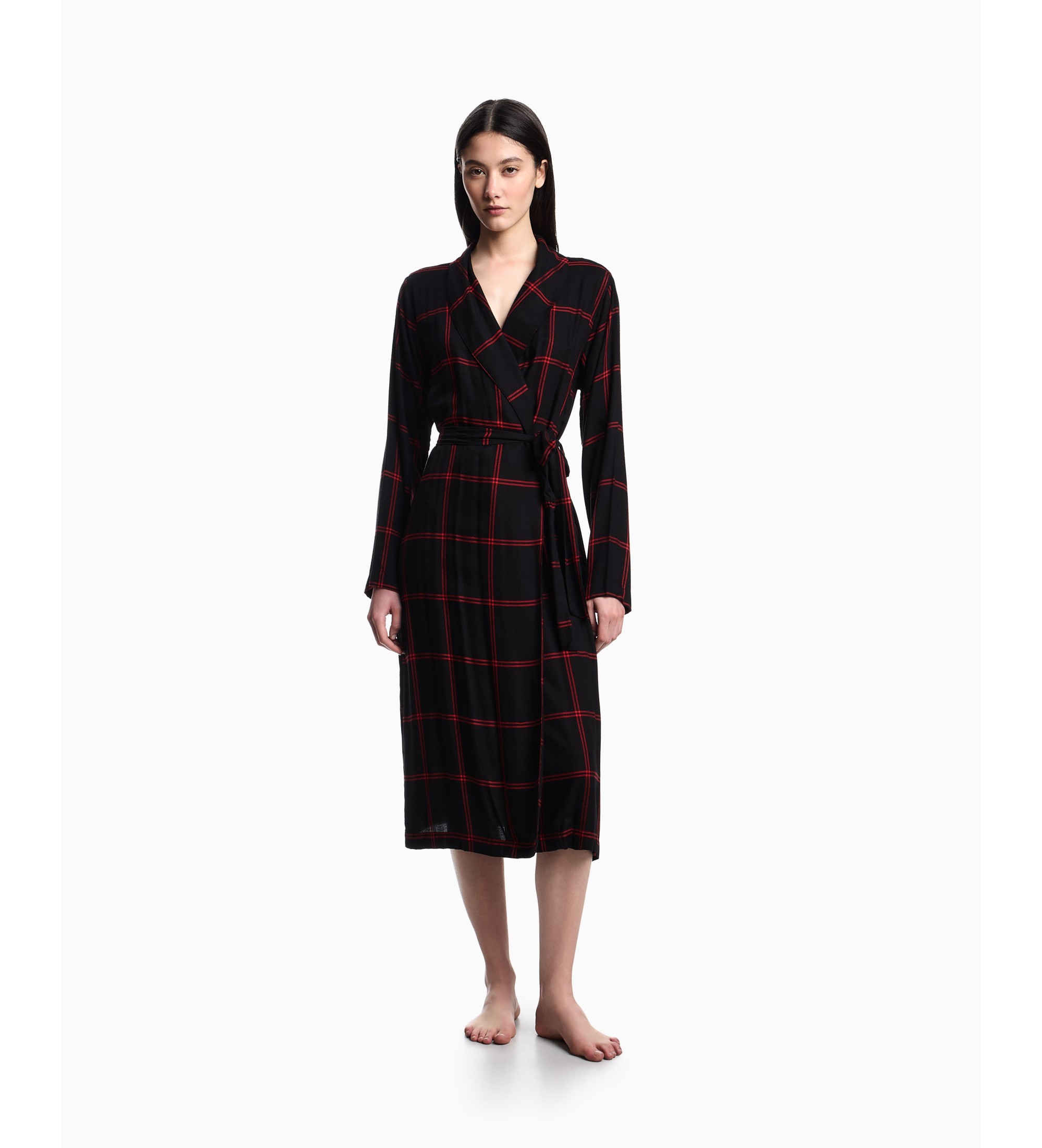 Emporio Armani Bata Roupa de noite Vestido de noite preto Emporio Armani Bata Roupa de noite Vestido de noite preto