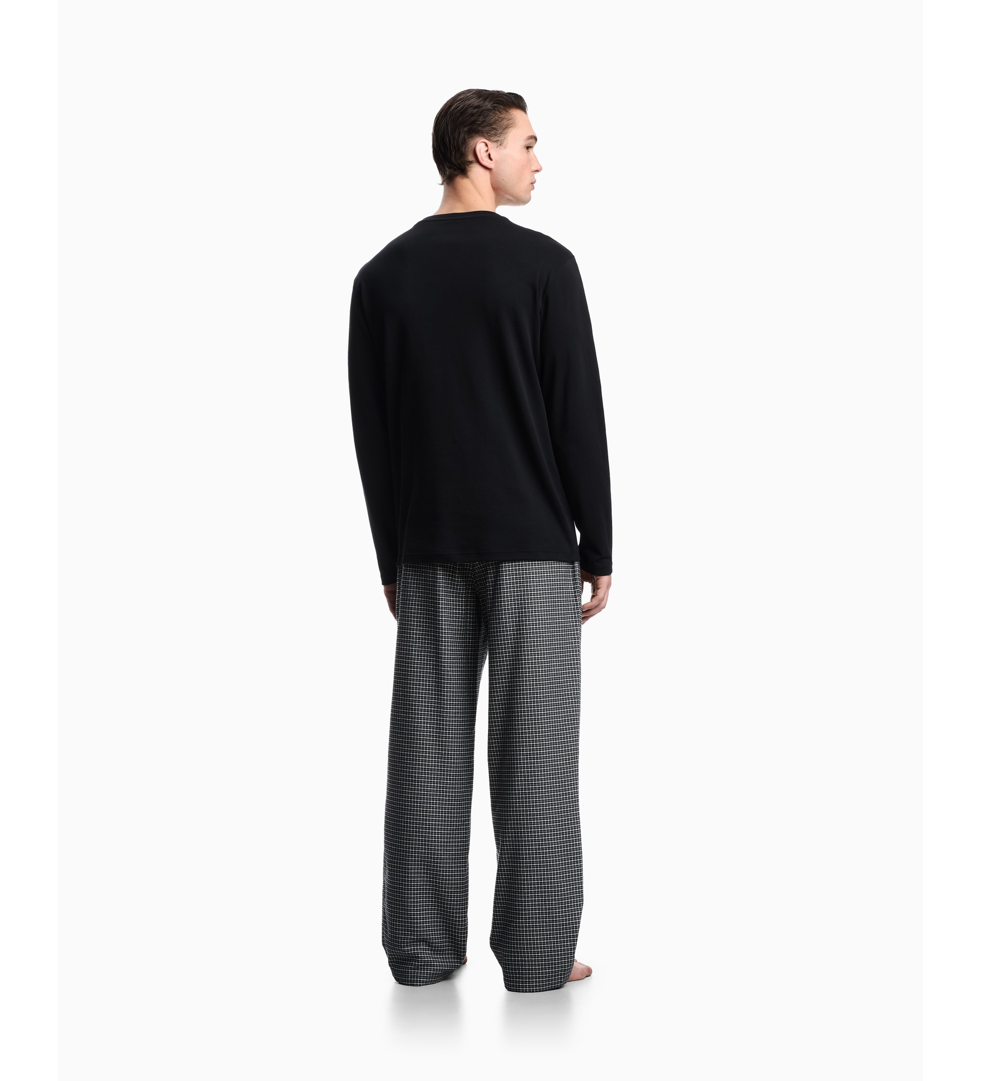 Emporio Armani Pijama com motivo preto Emporio Armani Pijama com motivo preto