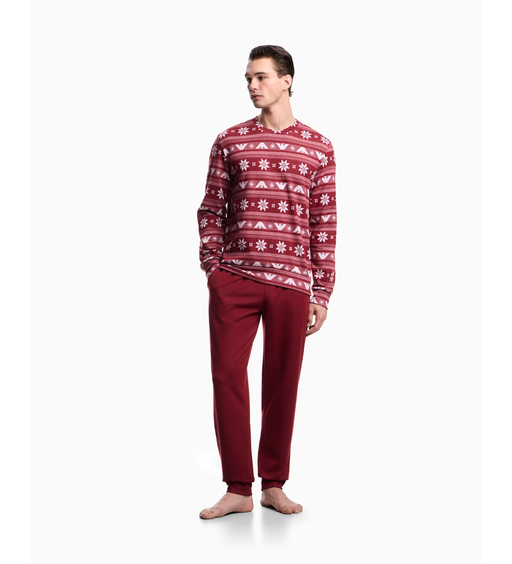 Emporio Armani Pijama de férias vermelho Emporio Armani Pijama de férias vermelho