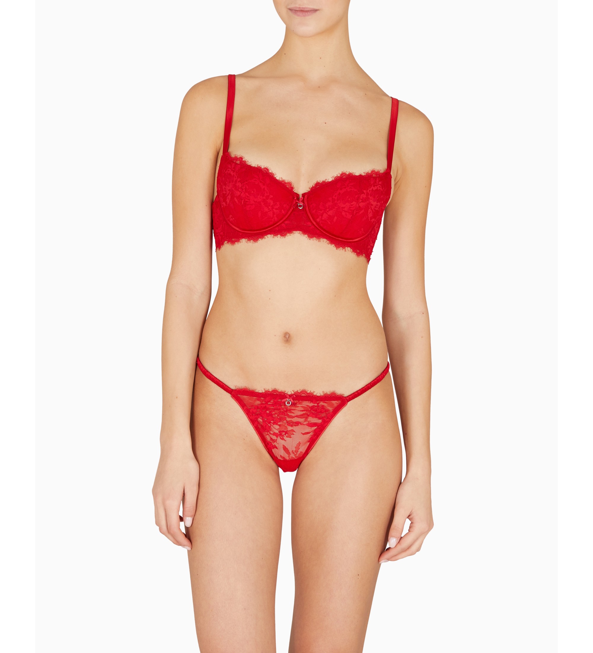 Emporio Armani Vadderad Balconette BH röd Emporio Armani Vadderad Balconette BH röd