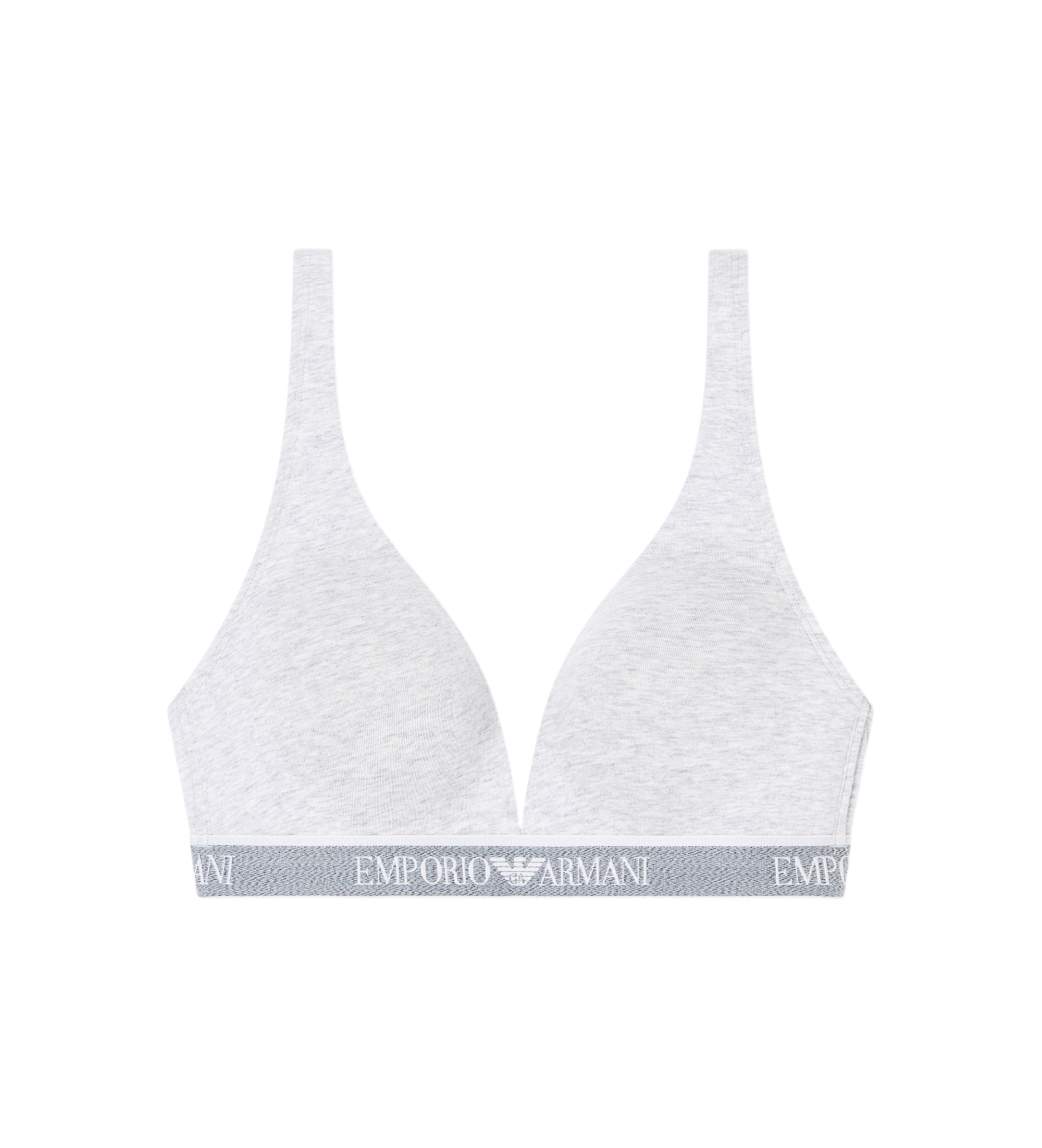 Emporio Armani Soutien-gorge rembourré Iconic Logoband gris Emporio Armani Soutien-gorge rembourré Iconic Logoband gris