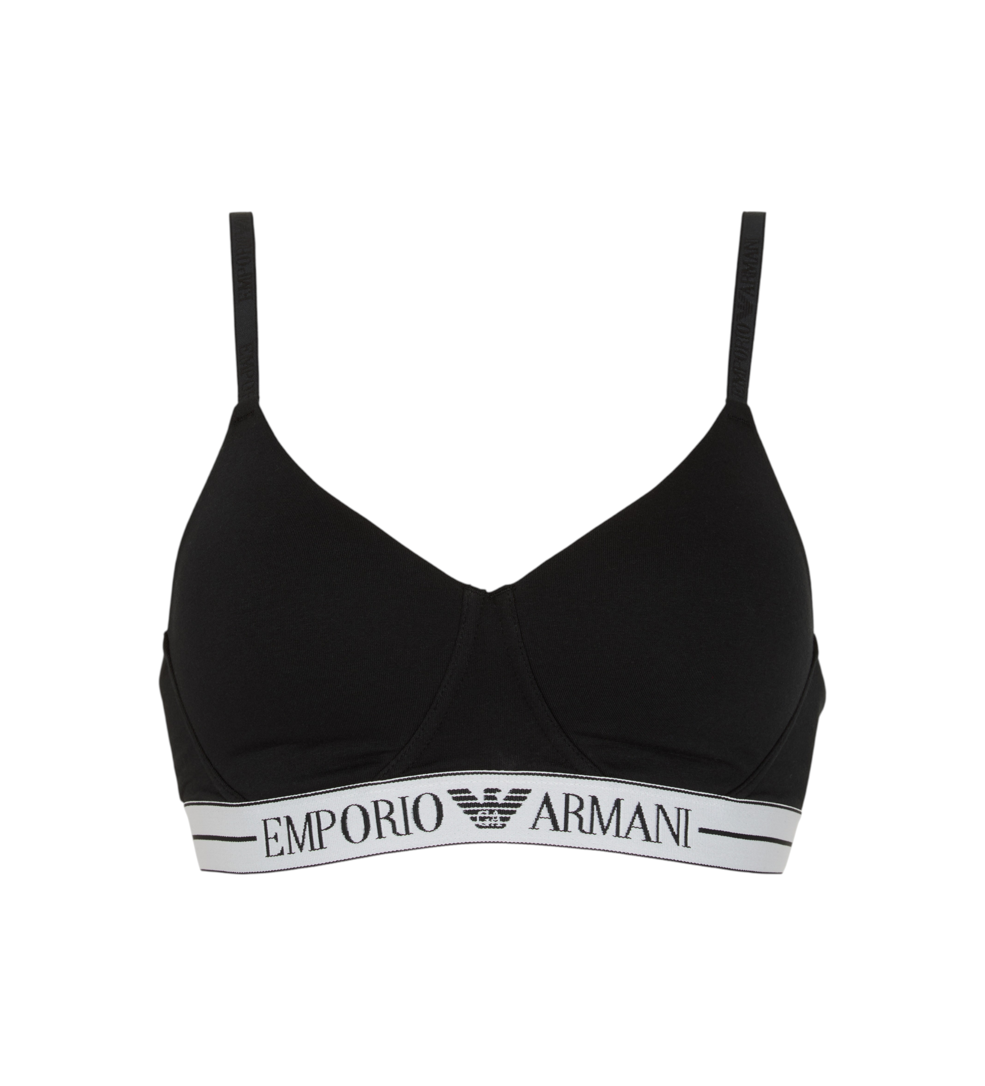 Emporio Armani Reggiseno imbottito morbido nero Emporio Armani Reggiseno imbottito morbido nero