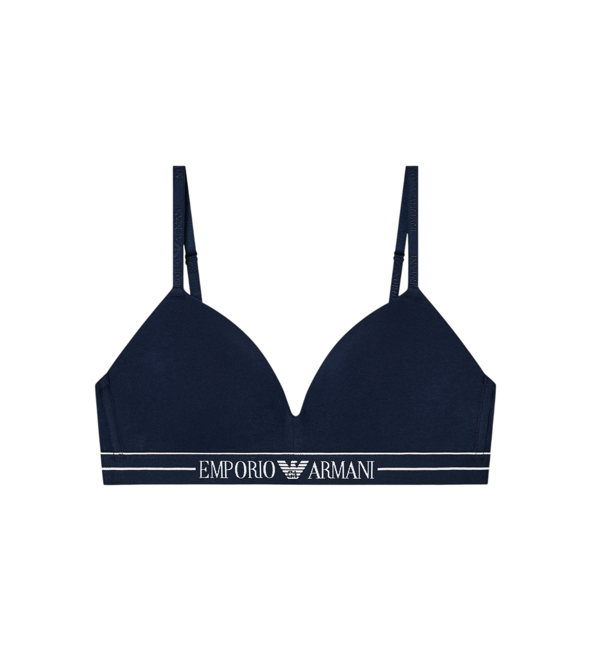 Emporio Armani Reggiseno a triangolo imbottito blu navy Emporio Armani Reggiseno a triangolo imbottito blu navy