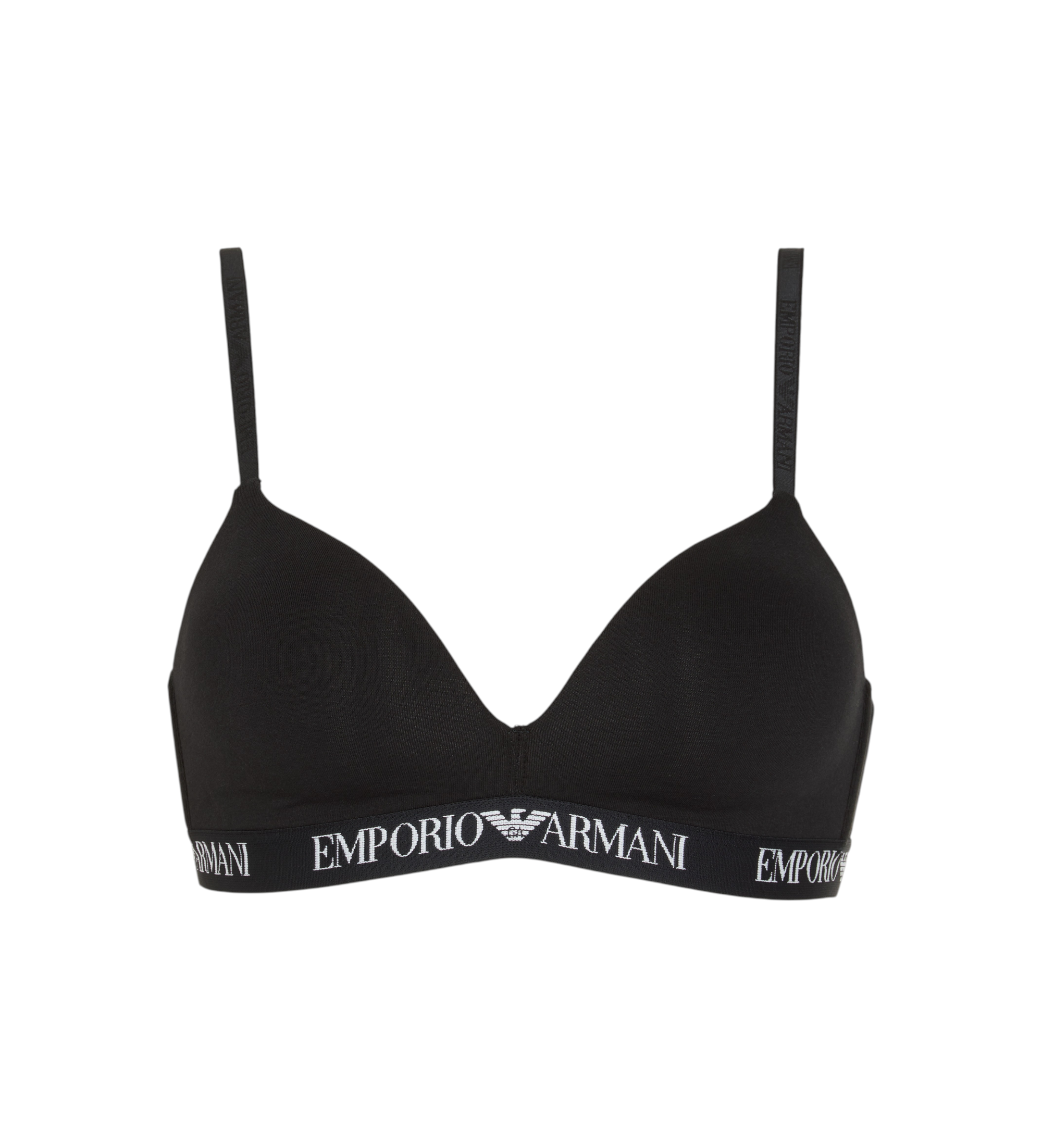 Emporio Armani Soutien-gorge triangle rembourré noir Emporio Armani Soutien-gorge triangle rembourré noir