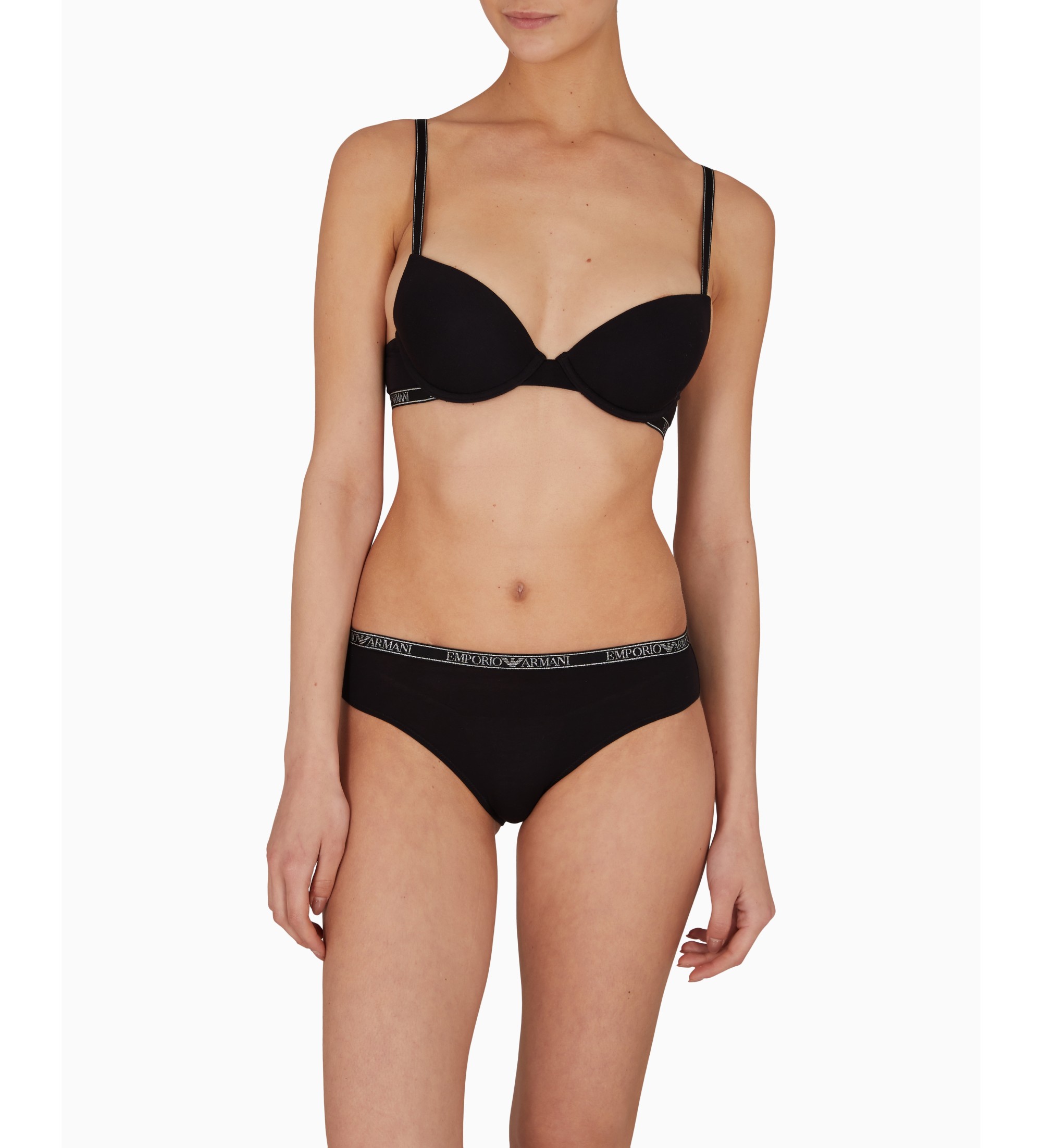 Emporio Armani Reggiseno push-up Essential Studs, nero Emporio Armani Reggiseno push-up Essential Studs, nero