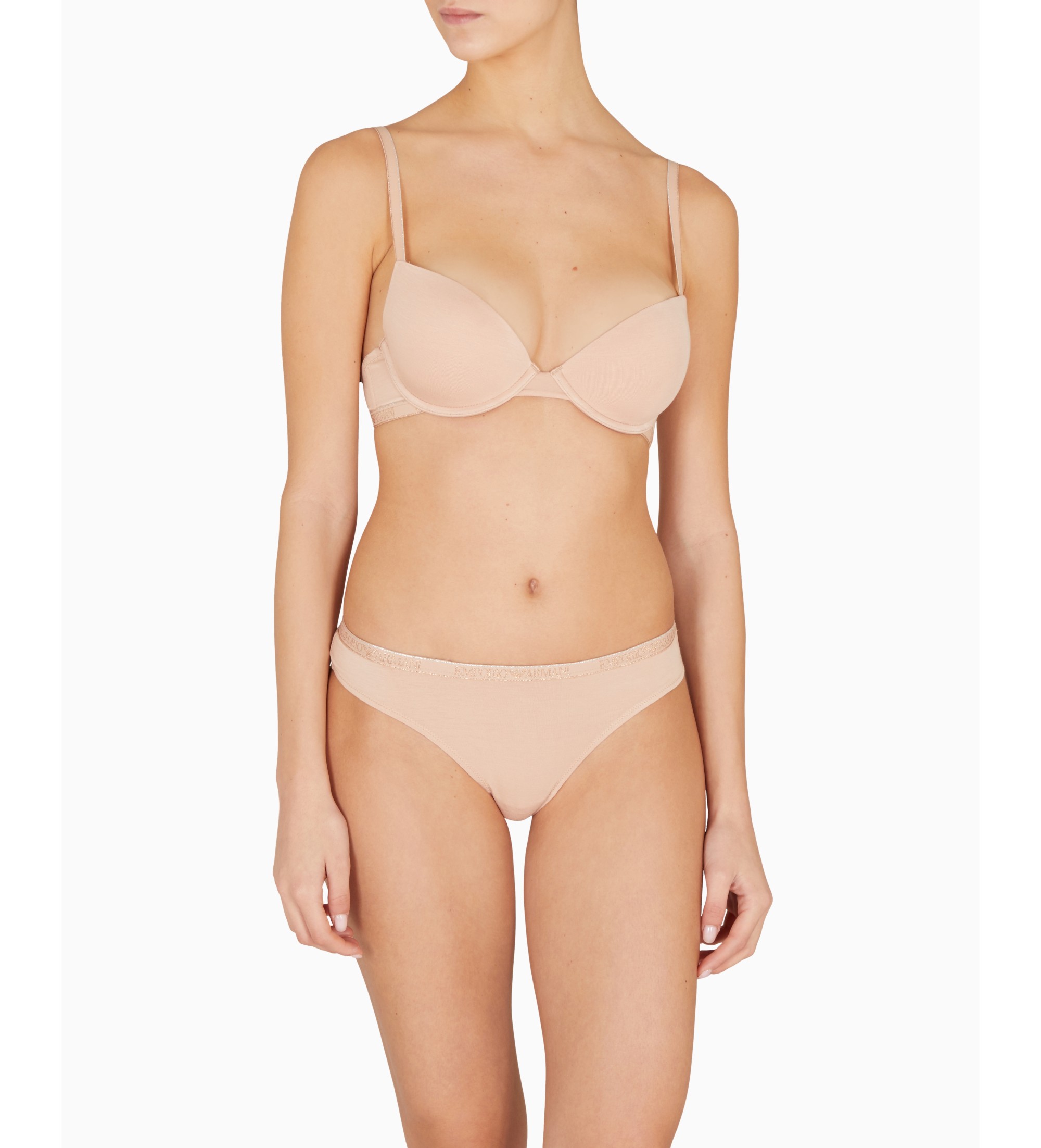 Emporio Armani Reggiseno Push Up Essential Studs color carne Emporio Armani Reggiseno Push Up Essential Studs color carne