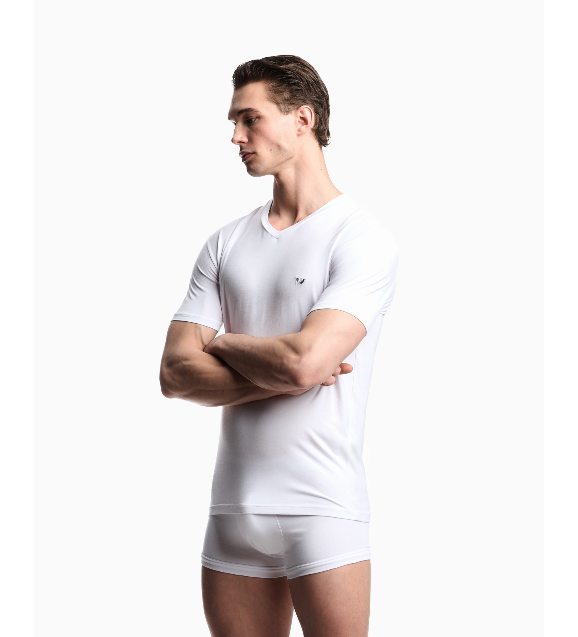 Emporio Armani T-shirt Home manga curta branca Emporio Armani T-shirt Home manga curta branca