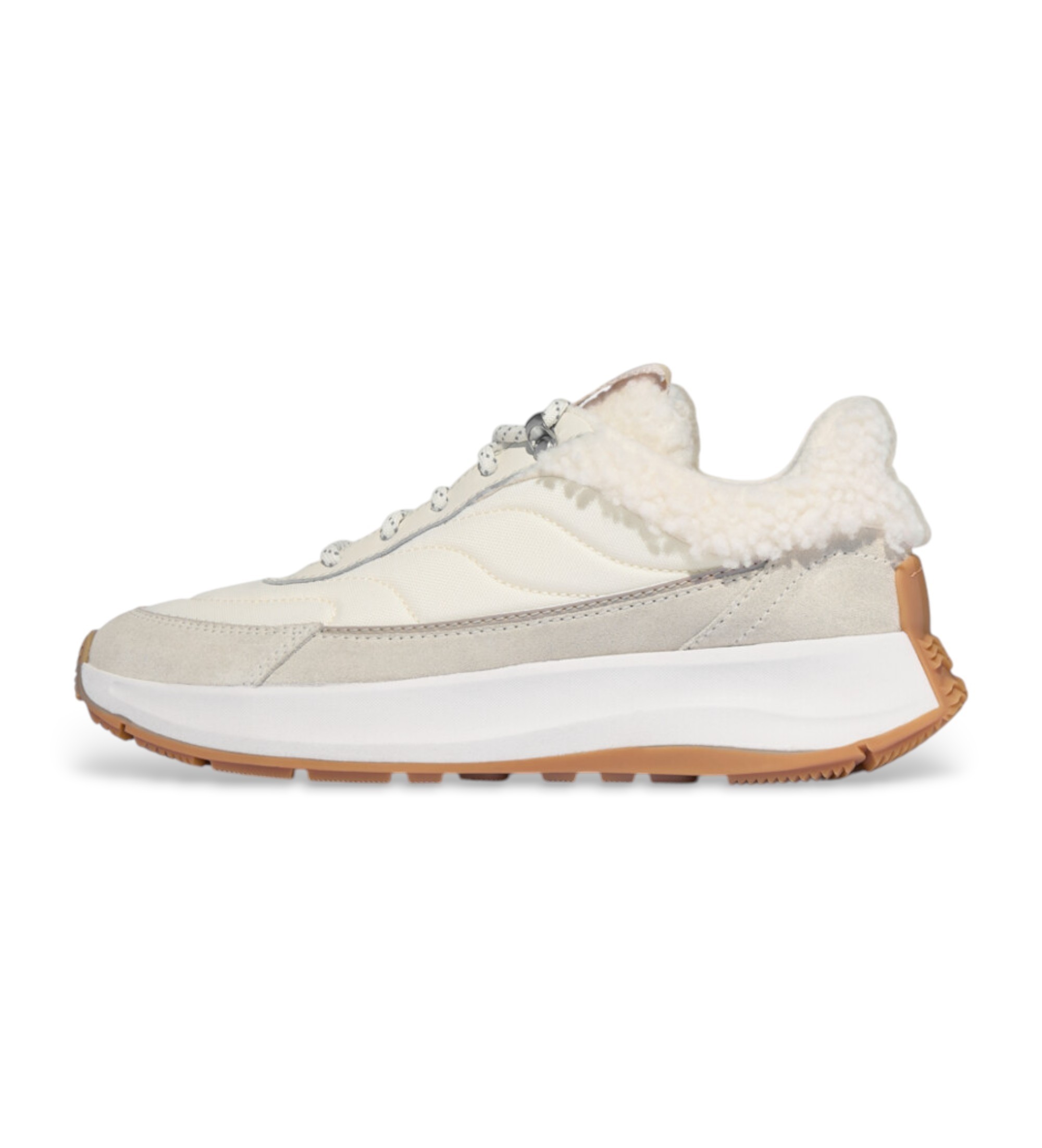 Fitflop Chinelos F-Mode Flow Shearling-Mix bege Fitflop Chinelos F-Mode Flow Shearling-Mix bege