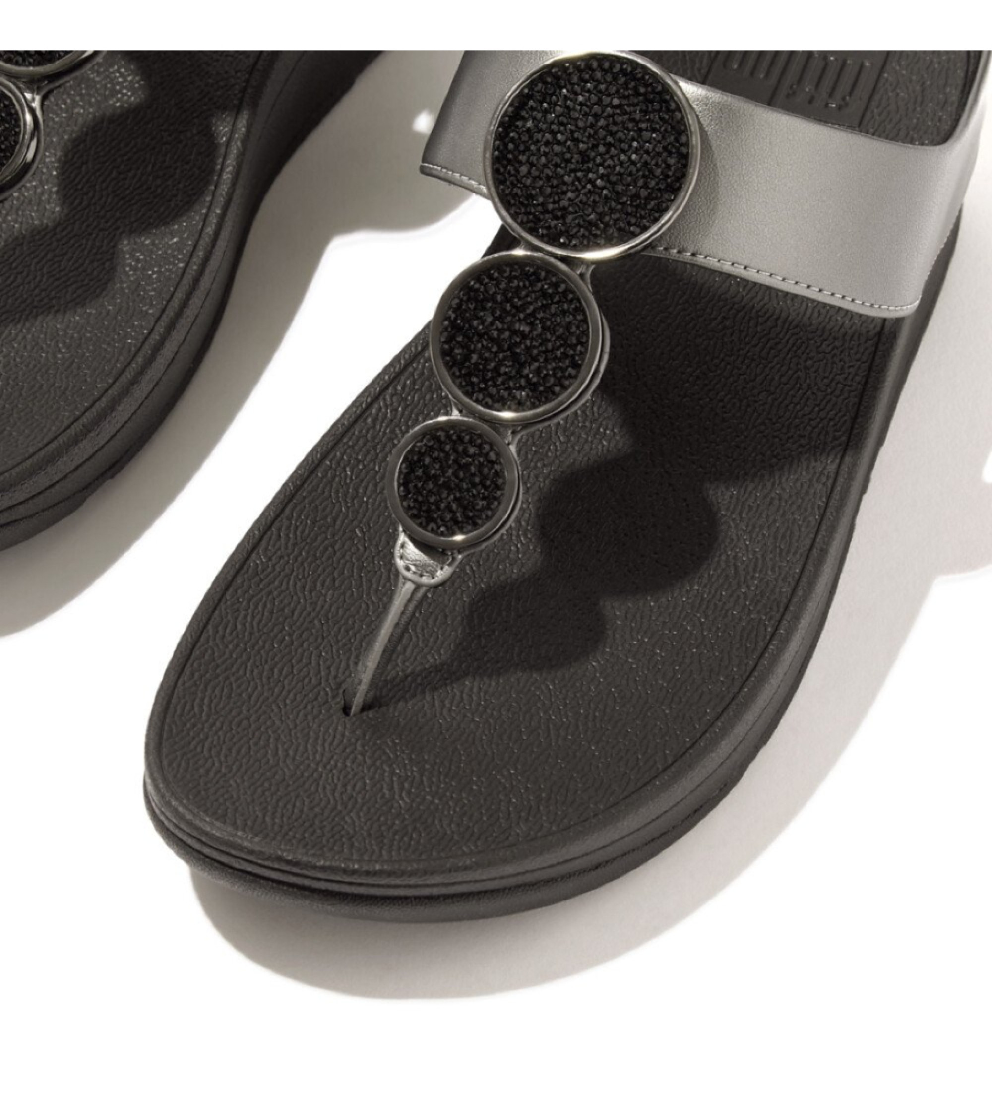 Fitflop Sandalias Halo Bead-Circle plateado