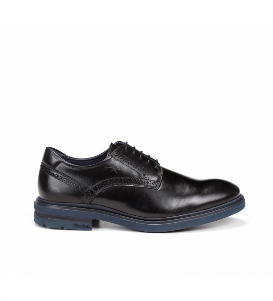 Fluchos Chaussures belges en cuir F0630 noir