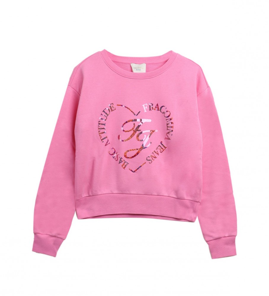 Fracomina Pink logo sweater