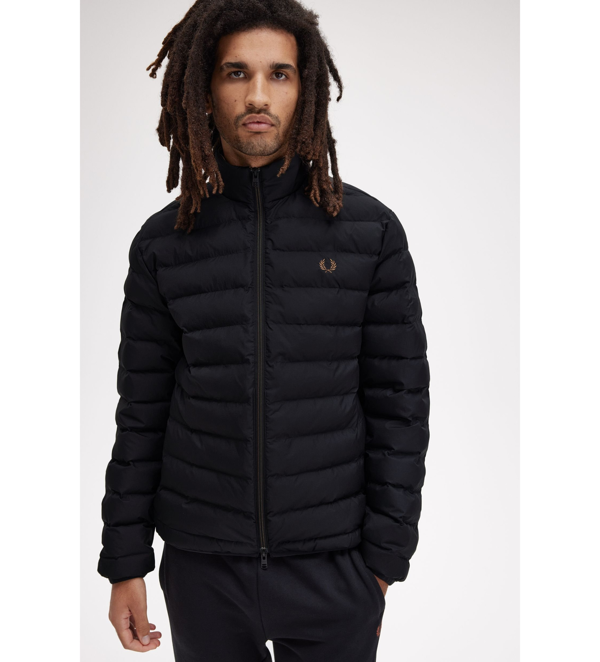 Fred Perry Black insulated jacket Esdemarca Store fashion
